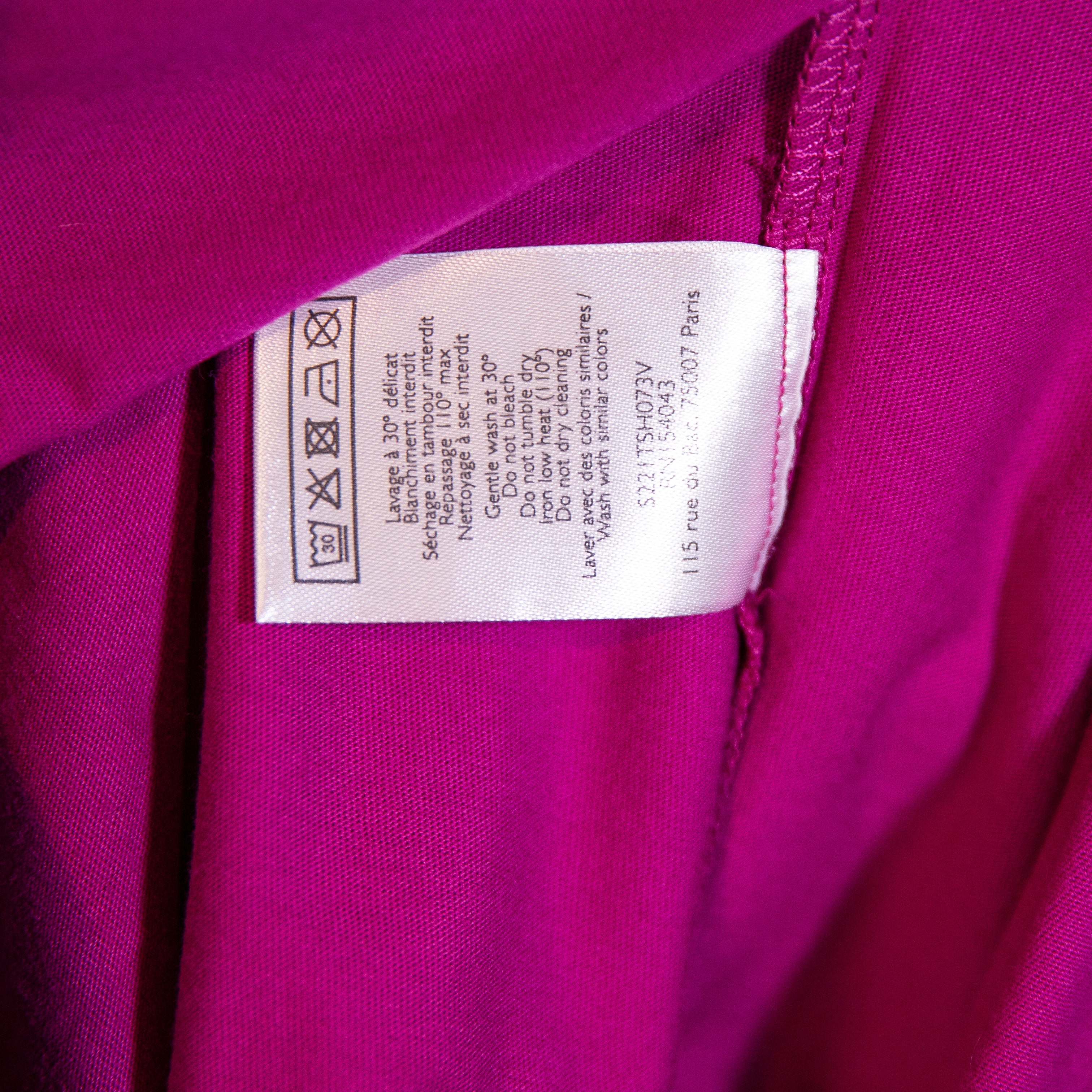 Sezane Viva La Vida Bold Graphic Print Pattern Crew Neck Cotton Tee Shirt Large