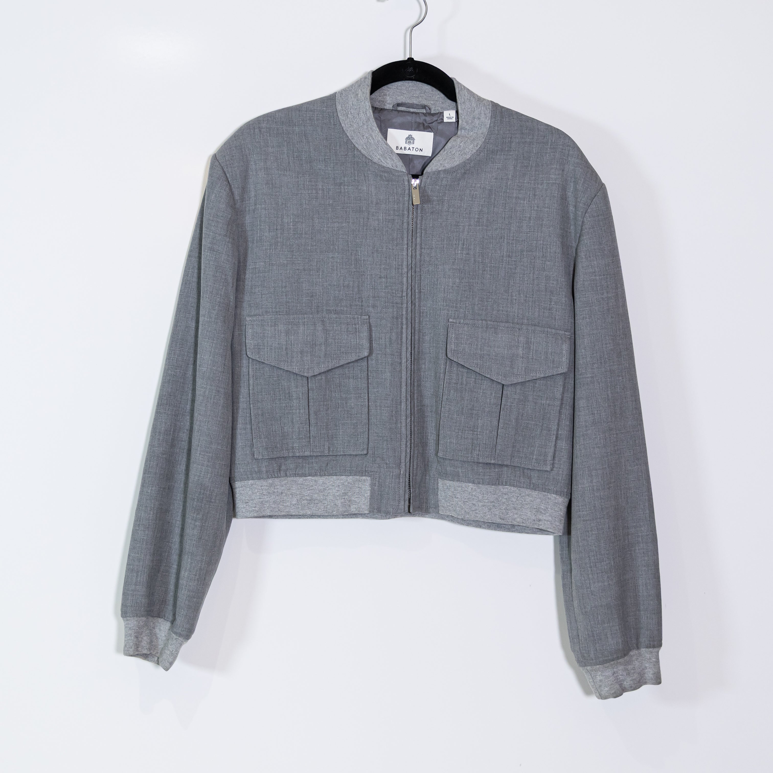 Babaton Aritzia Succession Softly Structured Bomber Jacket Shoulder Pads Large