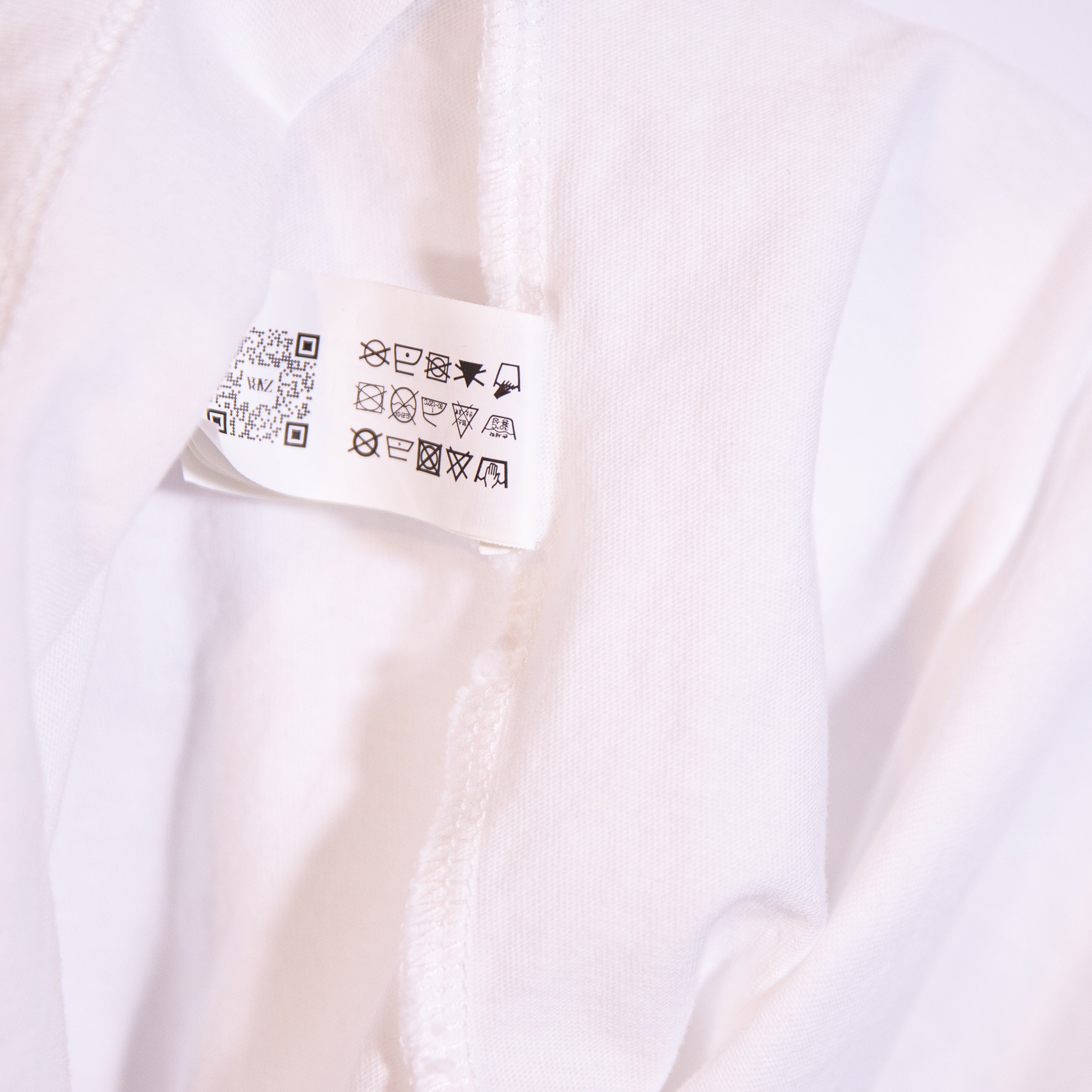 Zara Cotton Crew Neck Short Sleeve Crystal Jewel Diamond Embellished Tee Shirt M