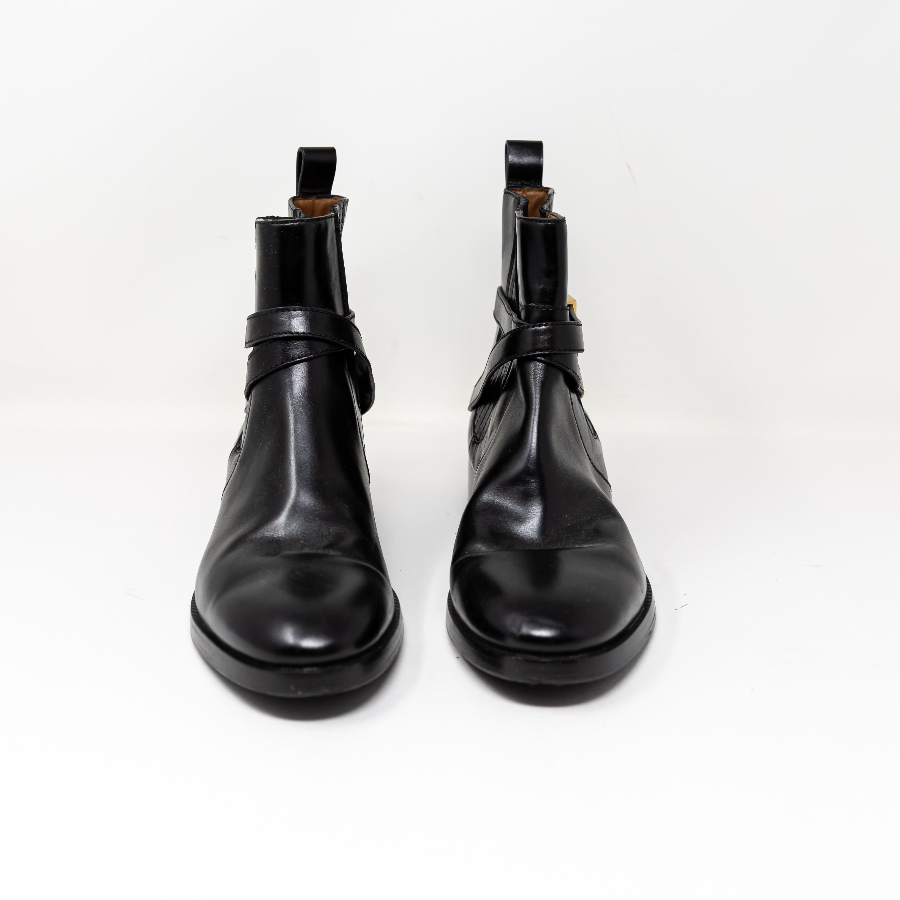 Tory Burch T Hardware Chelsea Ankle Wrap Genuine Leather Ankle Booties Boot Shoe
