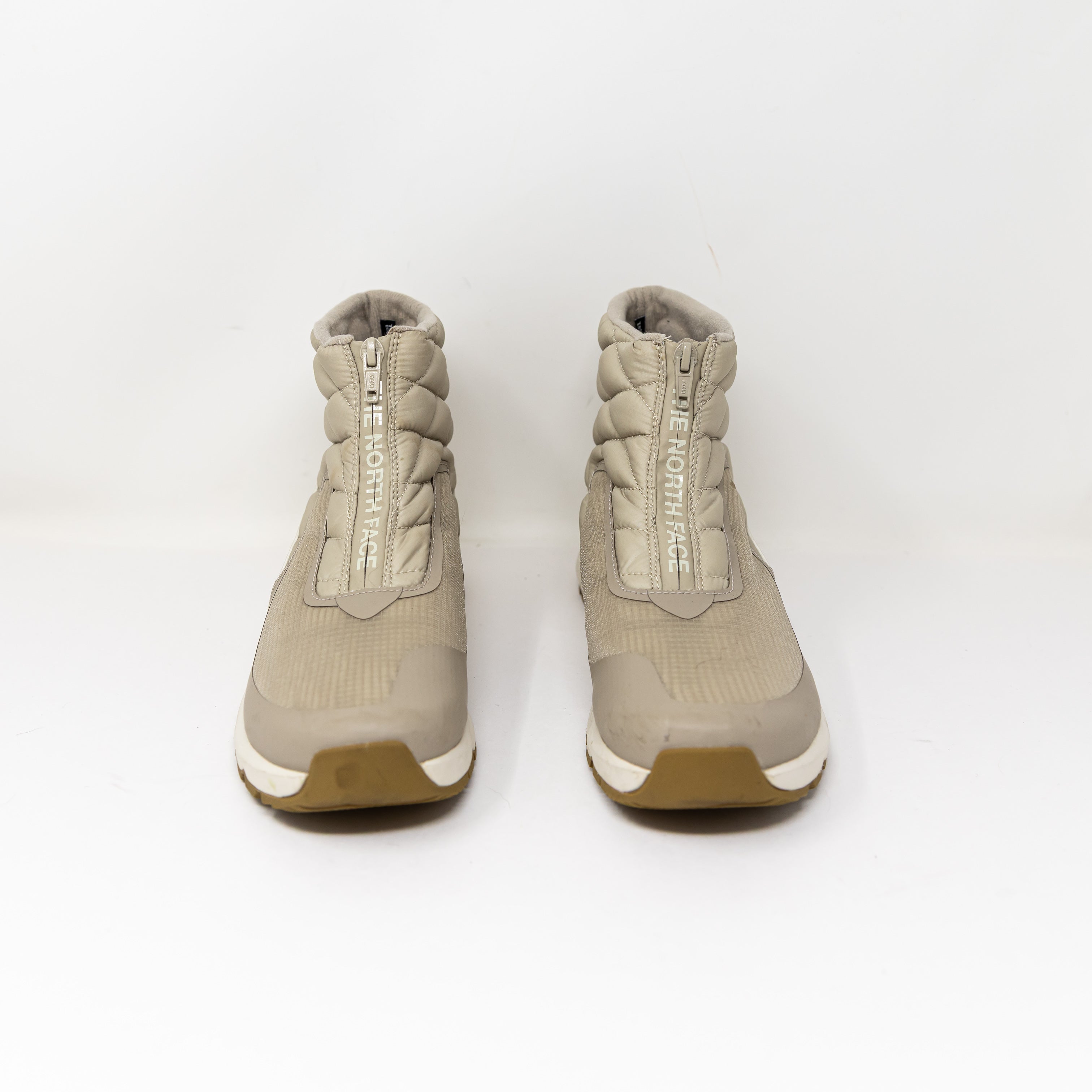 NEW The North Face Thermoball Progressive Zip Ankle Sneakers Boots Shoes Beige