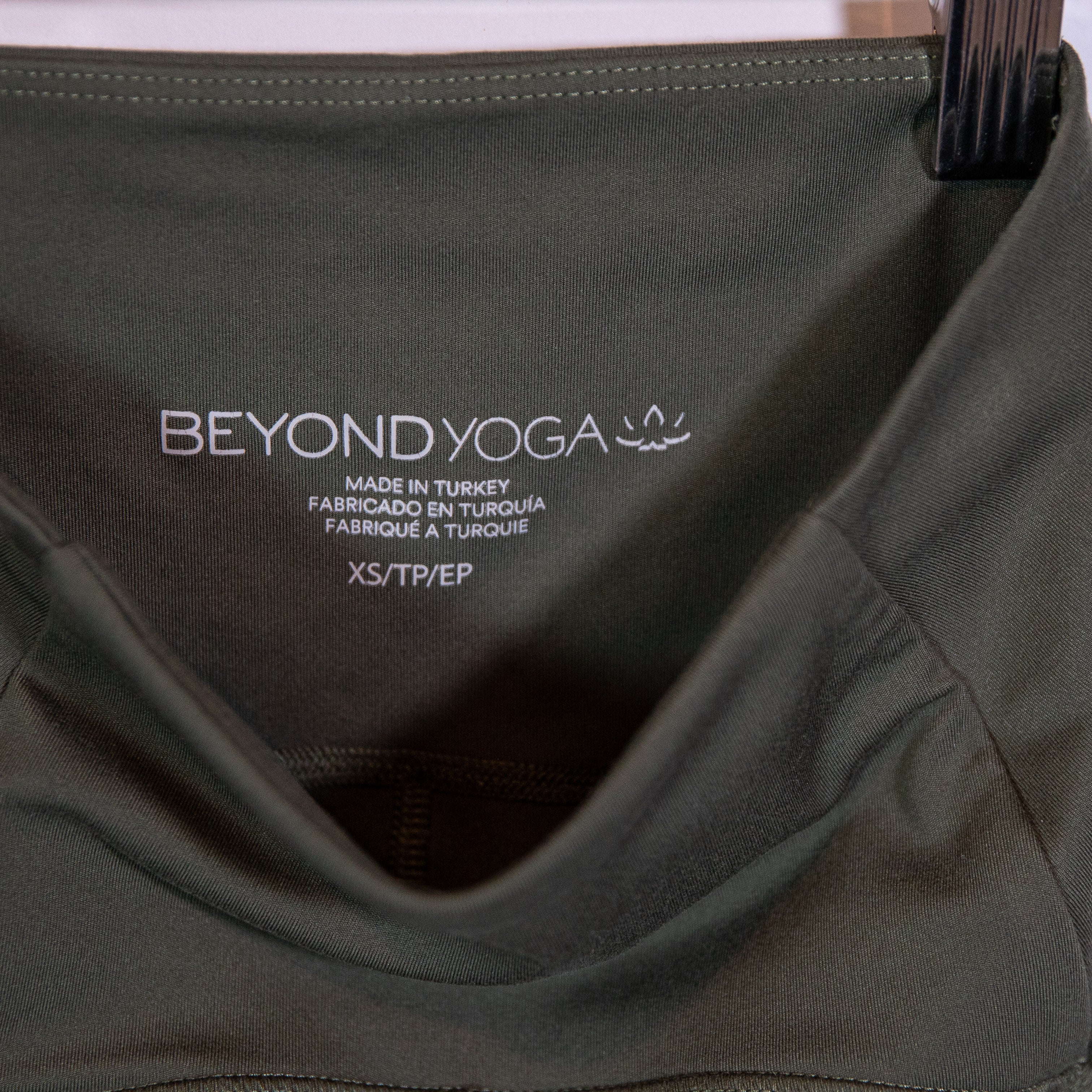 Beyond Yoga Powerbeyond Bootcamp Athletic Work Out Midi Legging Modern Olive XS
