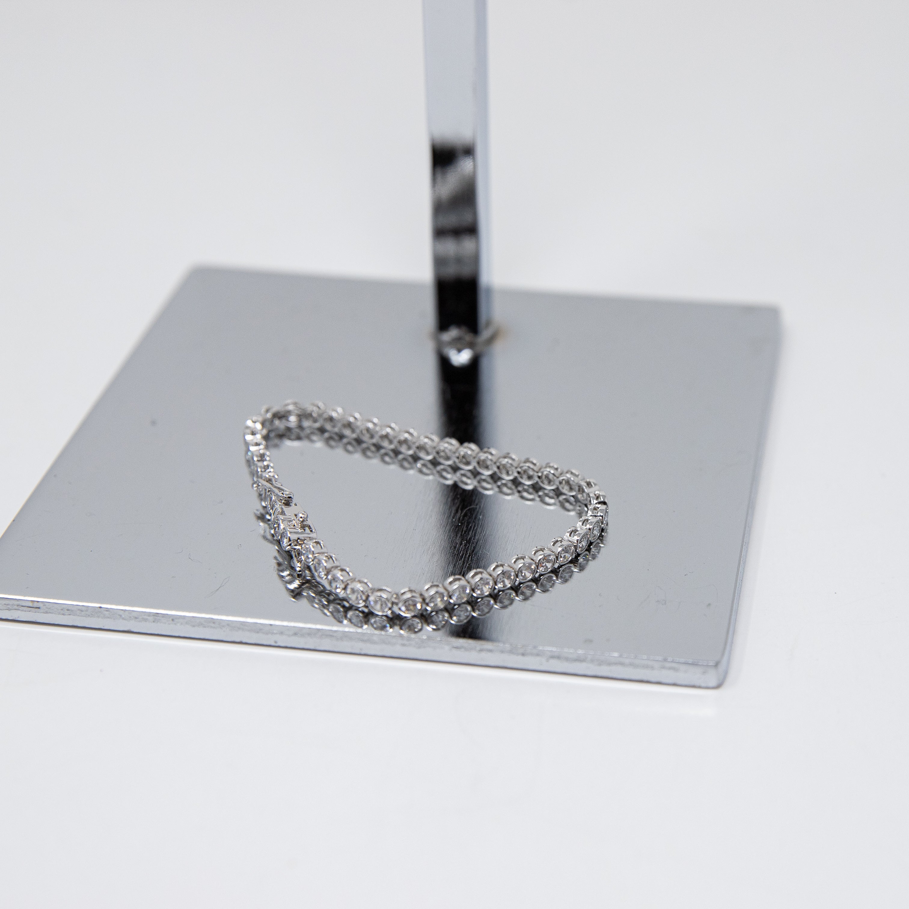 CC Skye Cubic Zirconia Crystal Diamond Jewel Round 925 Sterling Silver Bracelet