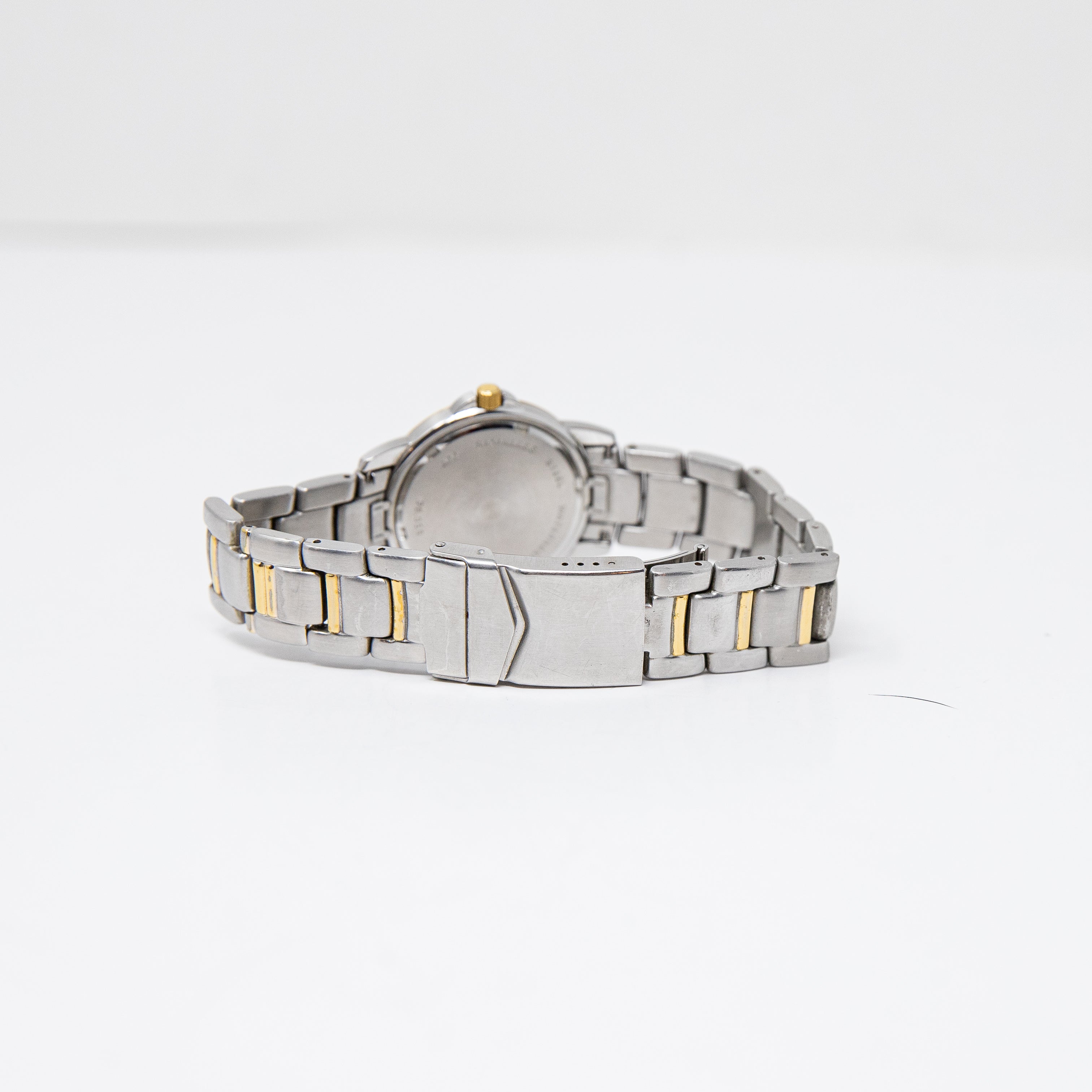 Daniel Mink Women's Stainless Steel Brass Chain Link Round Face Analog Watch