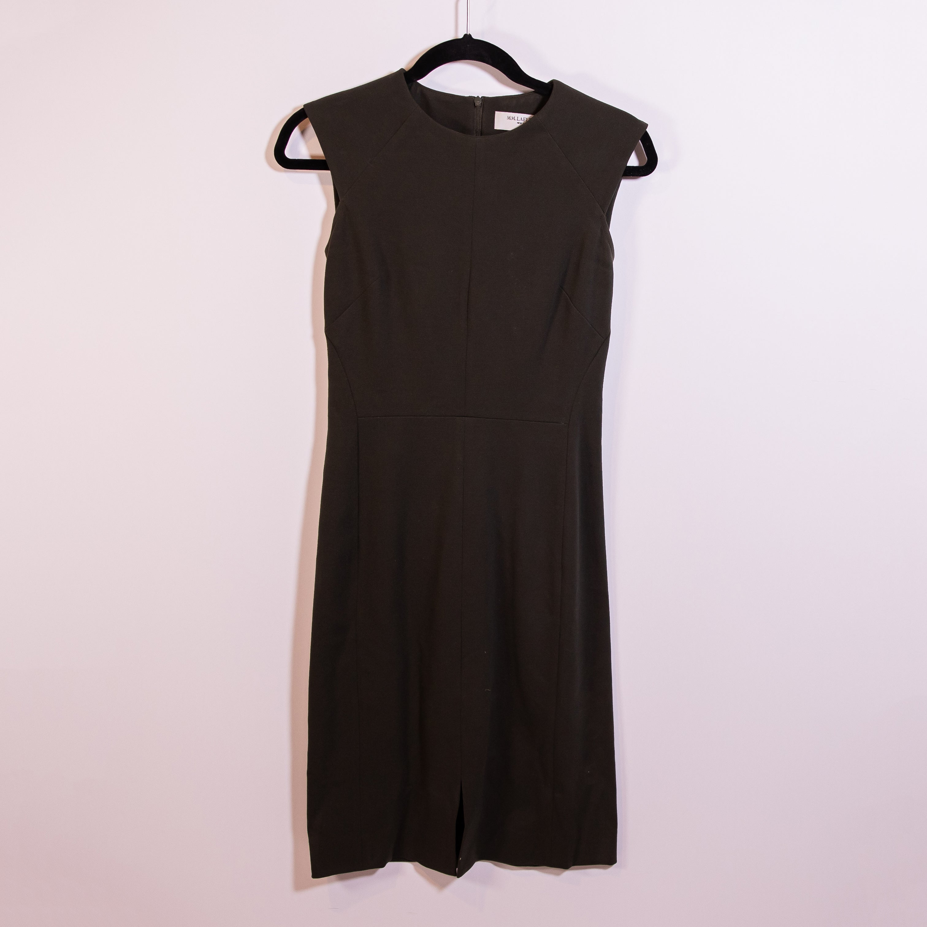 MM. Lafleur The Katie Ponte Knit Stretch Sleeveless Scoop Neck Sheath Dress Gray