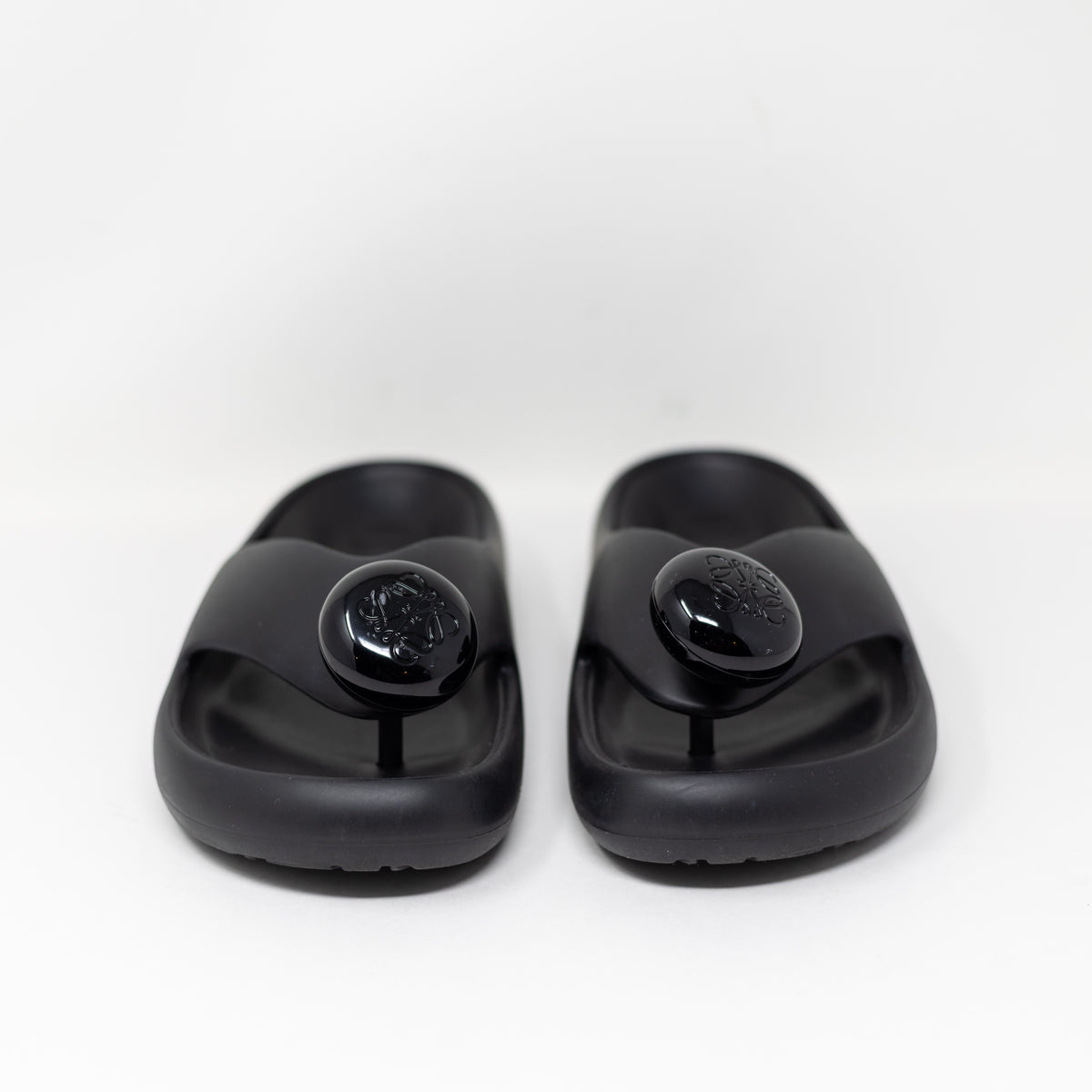 NEW Loewe + Paula's Ibiza Bubble Logo Detailed Rubber Flip Flop Sandals Slides