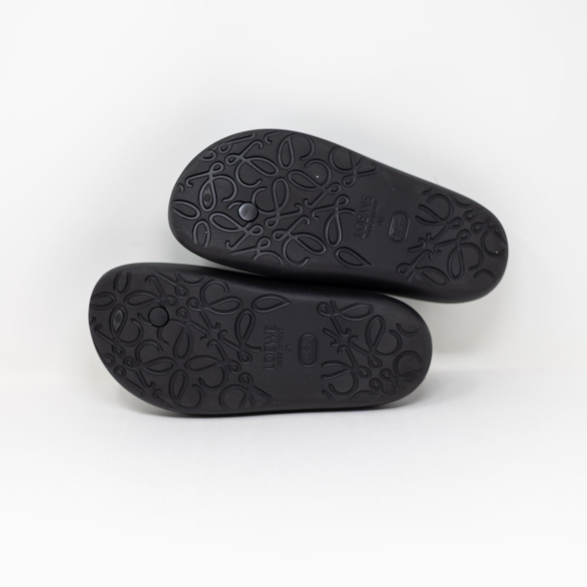 NEW Loewe + Paula's Ibiza Bubble Logo Detailed Rubber Flip Flop Sandals Slides