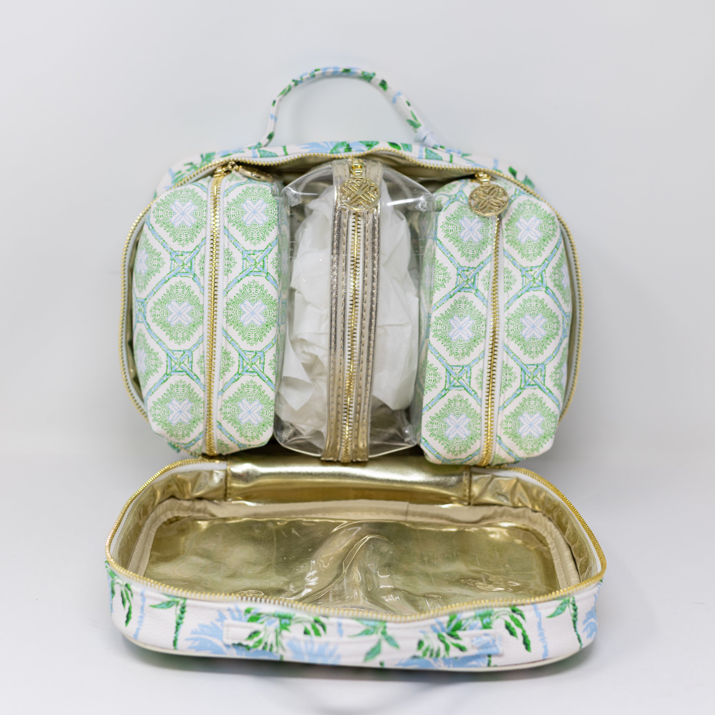 NEW Lilly Pulitzer Toiletry Travel Makeup Beauty Case Swayin In The Breeze Print