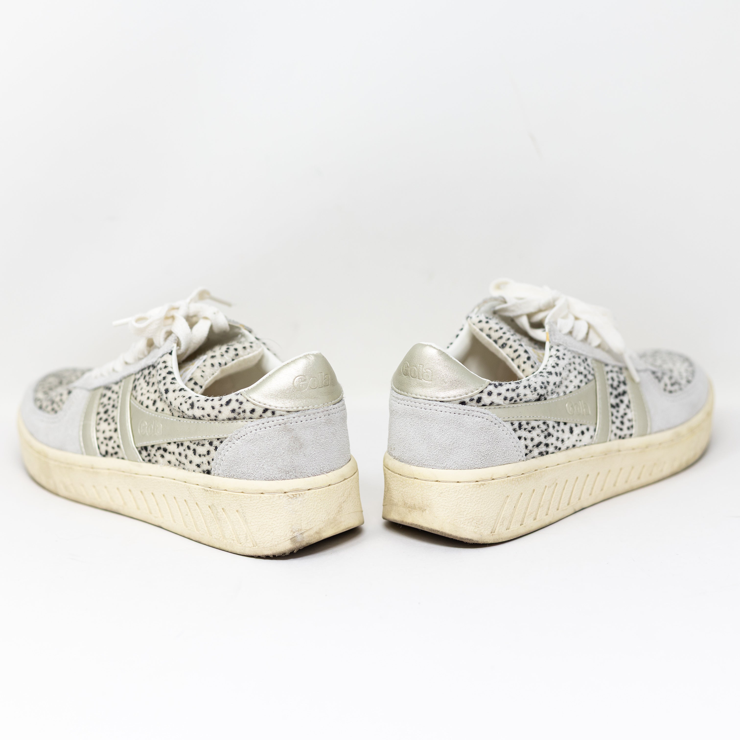 Gola Women's Grandslam Savanna Low Top Animal Print Pattern Lace Up Sneakers 9