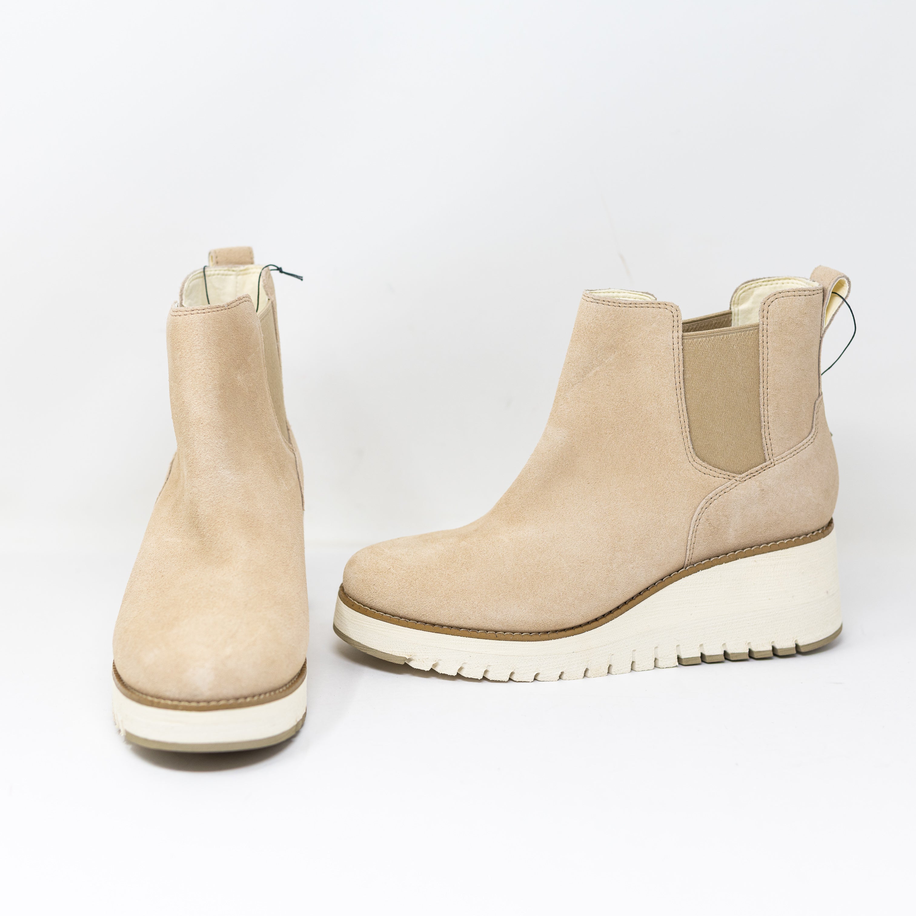 NEW Cole Haan Zerogrand City Wedge Chelsea Pull On Ankle Booties Boots Shoes 8