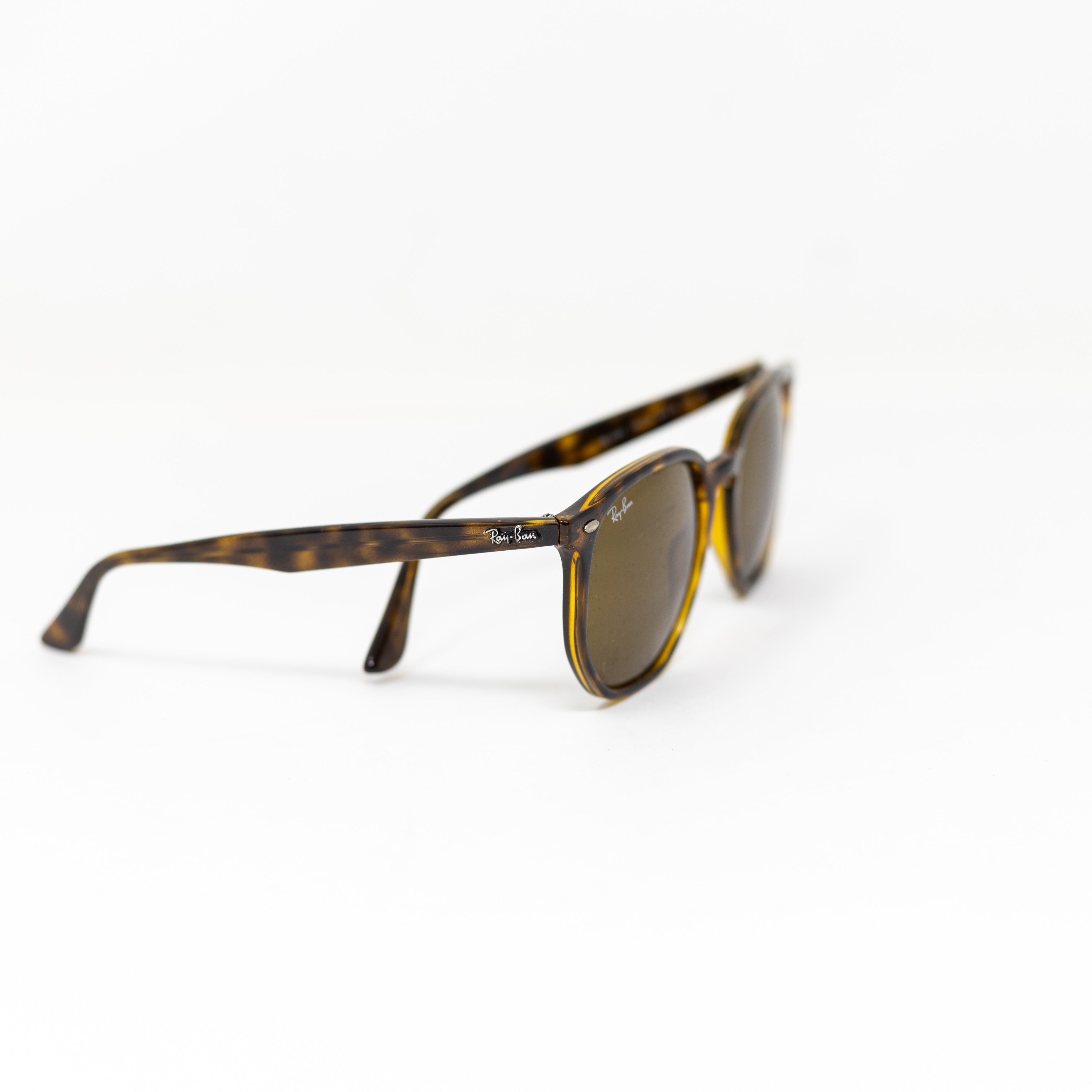 Ray Ban RB4306 Tortoise Shell Frames Brown Lenses Irregular Round Sunglasses