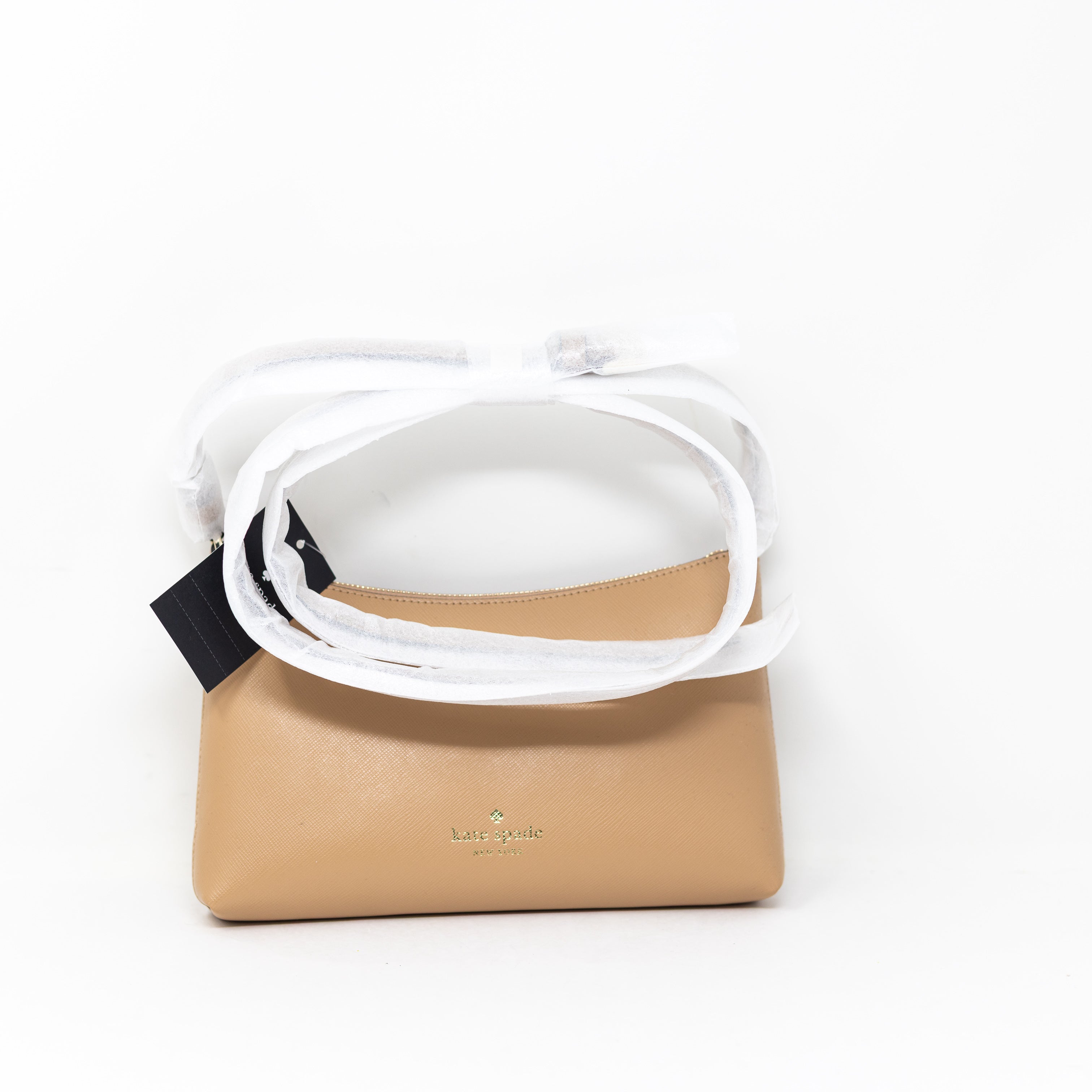 NEW Kate Spade Sadie Small Crossbody Shoulder Saffiano Leather Purse Bag Fawn