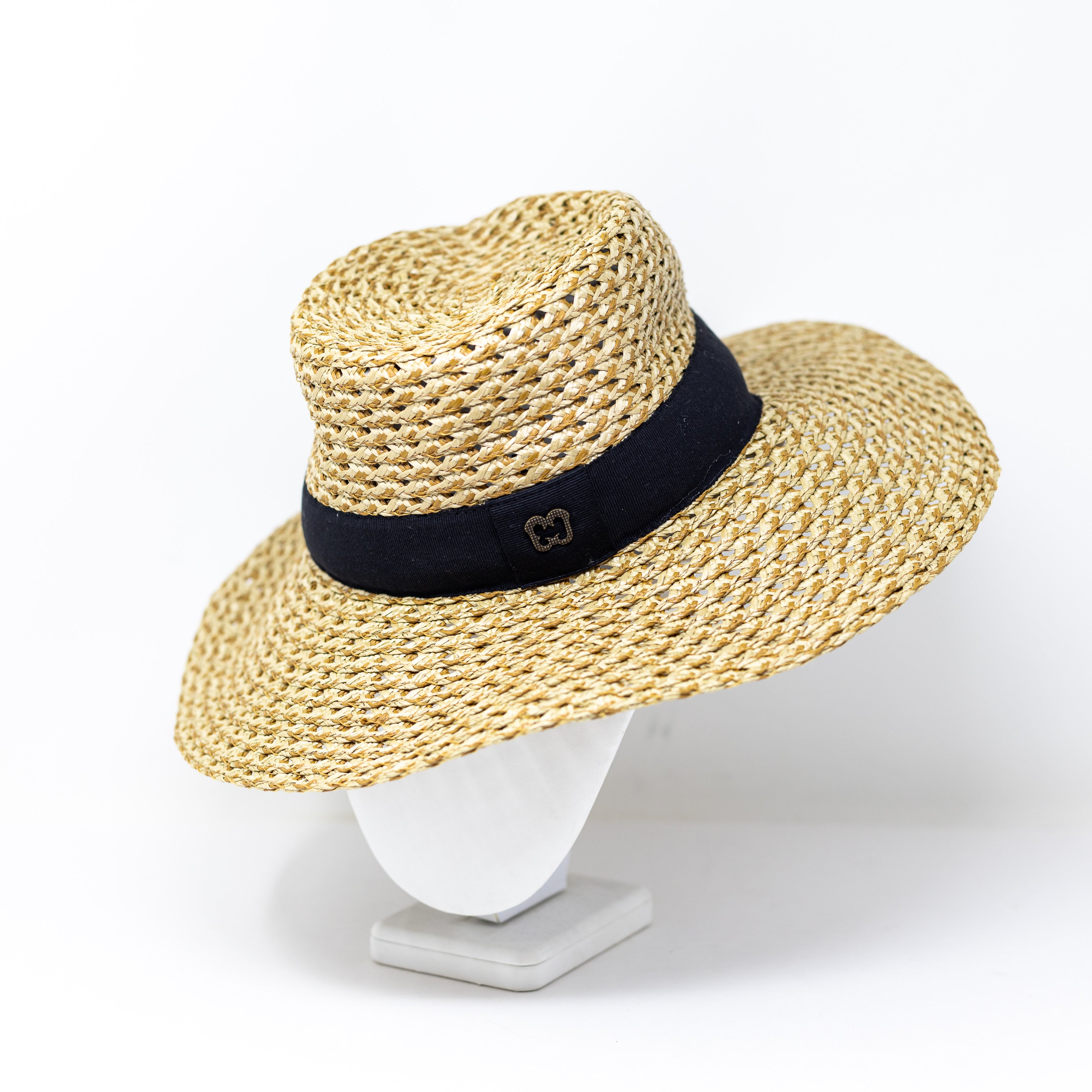 Eric Javits Multi Neutral Straw Paper Coated Water Resistant Sun Hat Accessory