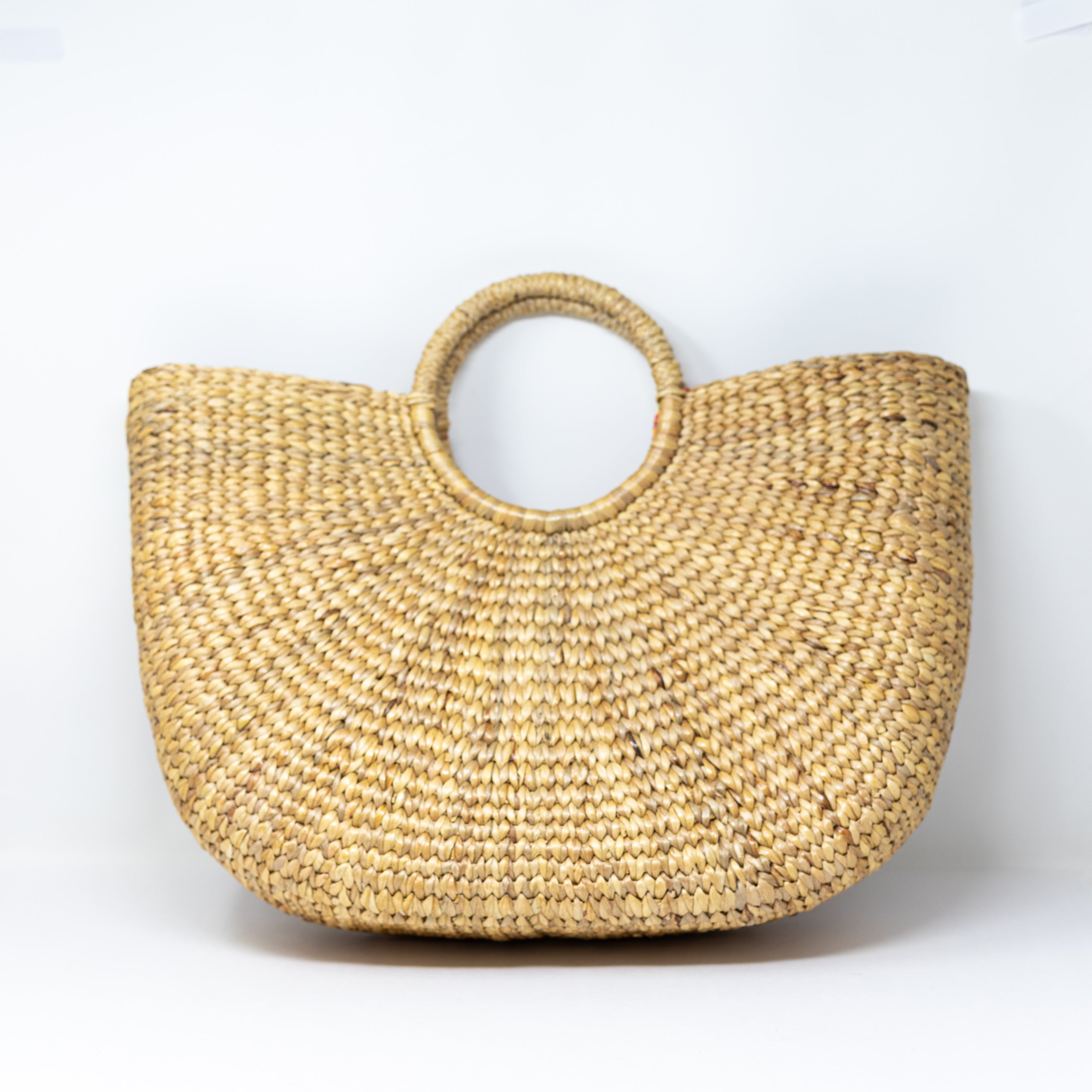Jadetribe Wicker Straw Woven Braided Oversized Tassel Pom Pom Basket Bag Purse