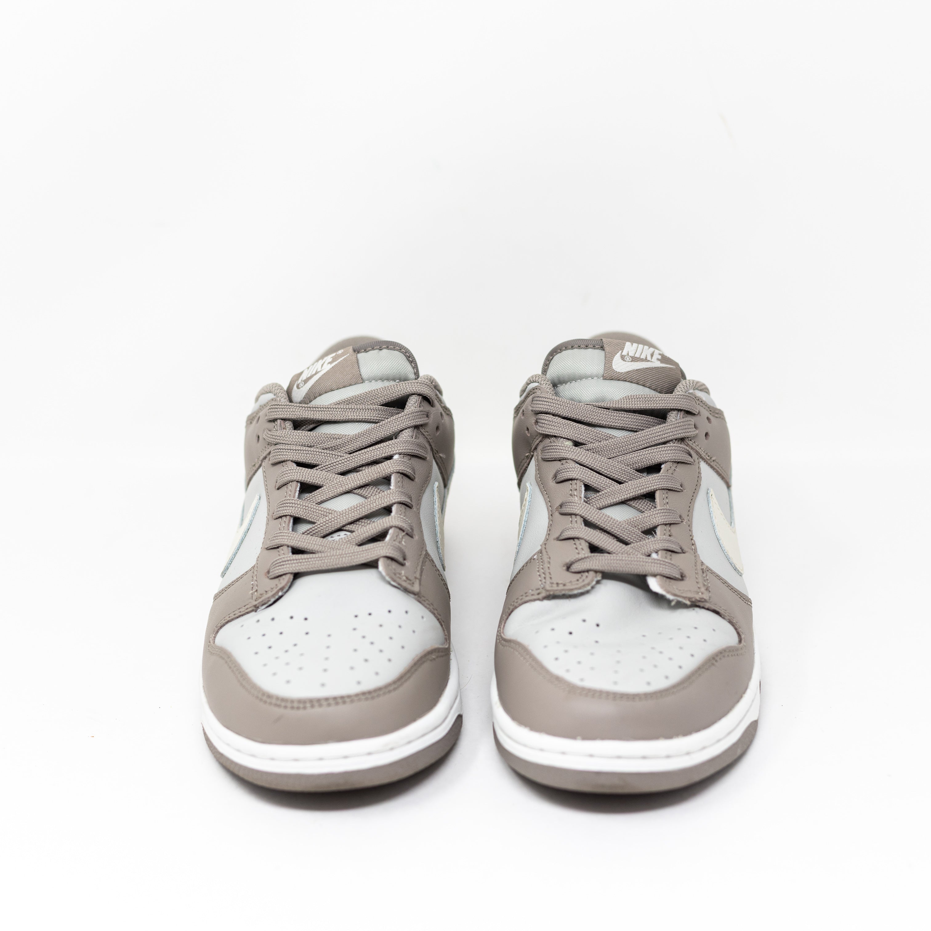 Nike Women's Low Top Dunk Lace Up Genuine Leather Sneakers Shoes Moon Fossil 9