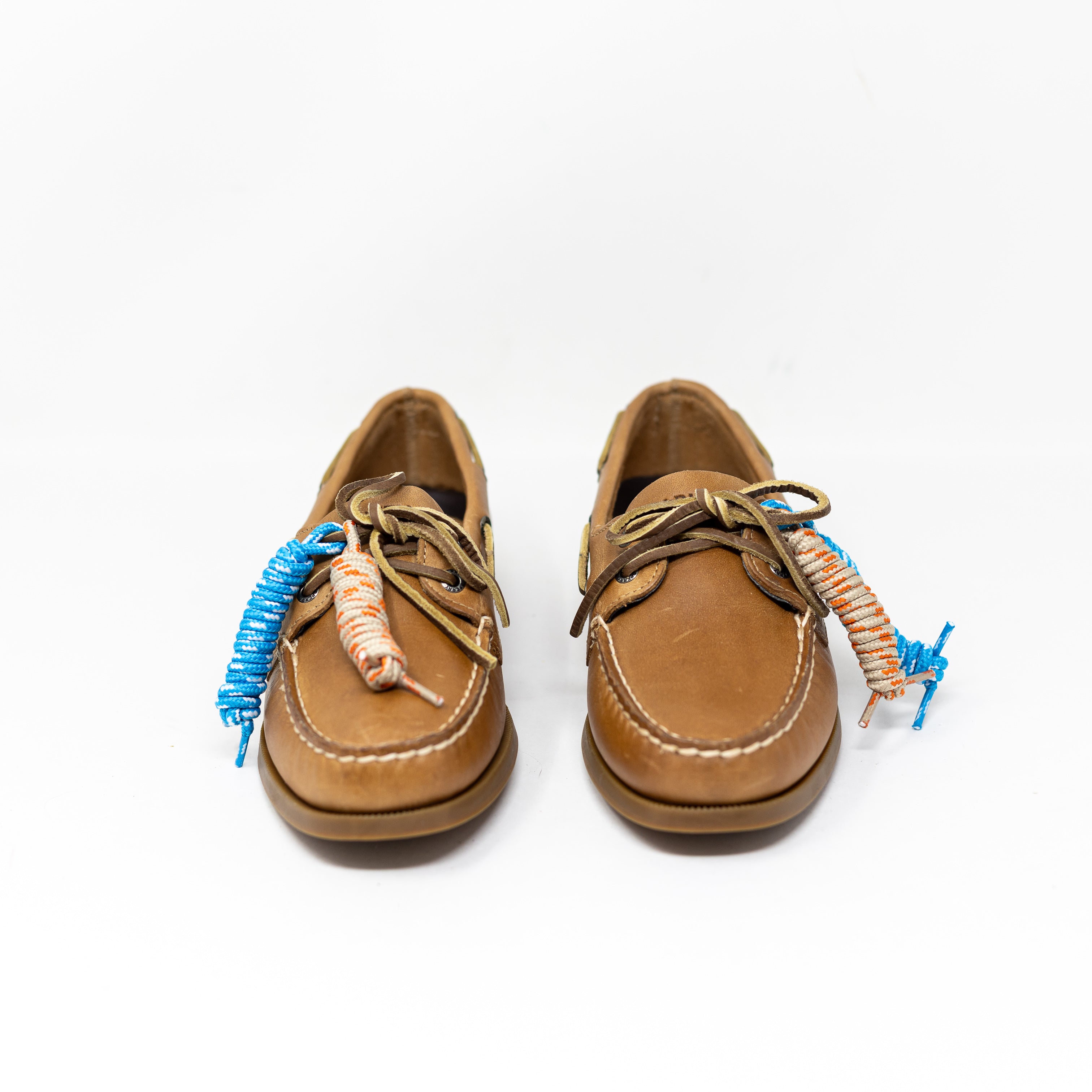 NEW Sperry x Aritzia Slim Boat Shoe Smooth Leather Slip On Flats Tan Bronzer 8.5