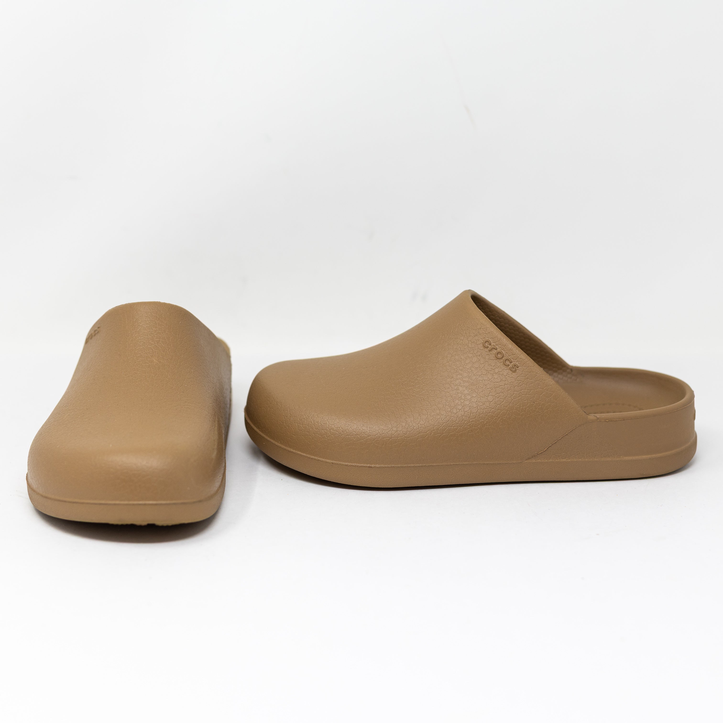 NEW Crocs Women's Dylan Backless Slip On Waterproof Flat Clog Shoes Sepia Brown