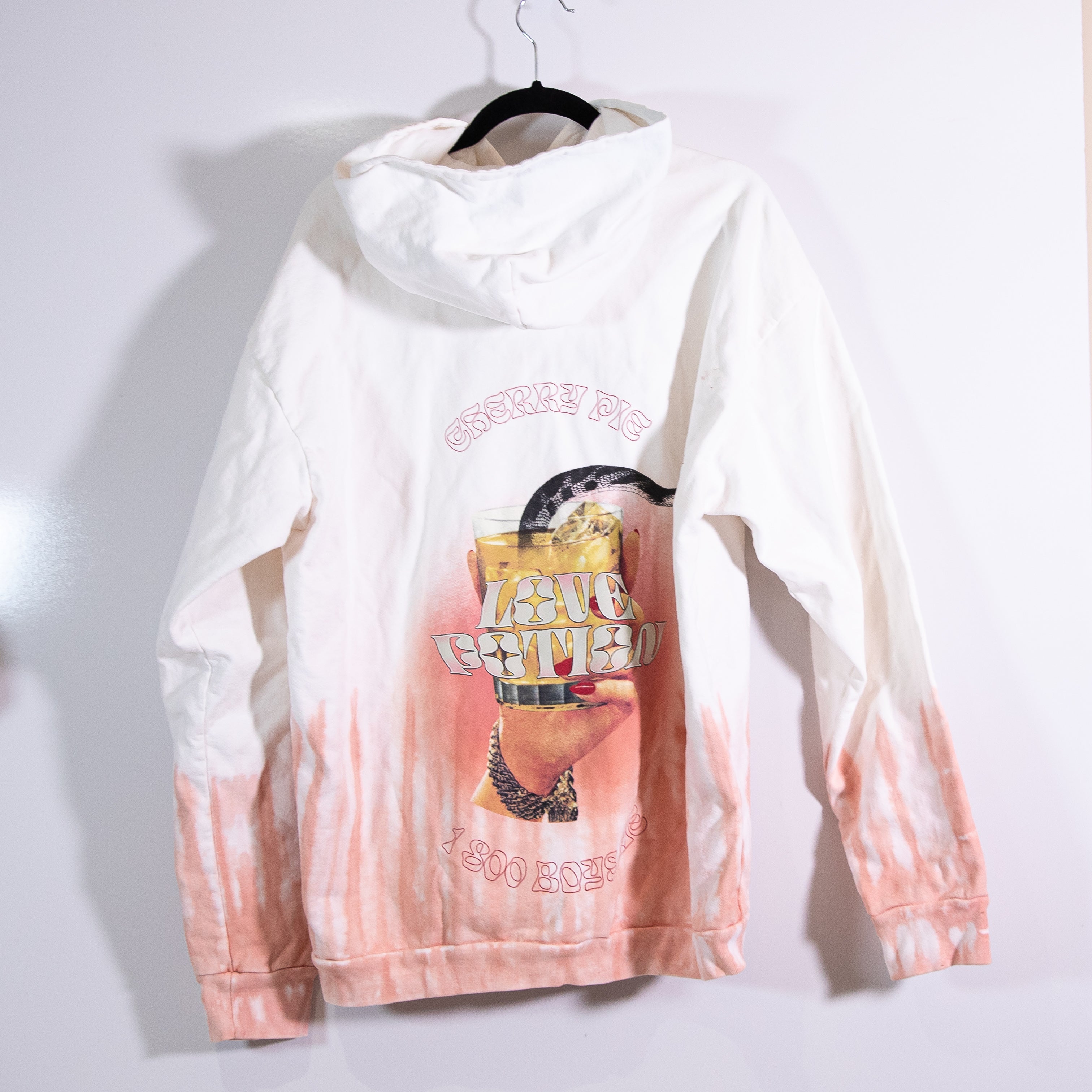 Boys Lie Cherry Pie Love Potion Graphic Print Tie Dye Hoodie Sweatshirt Sweater