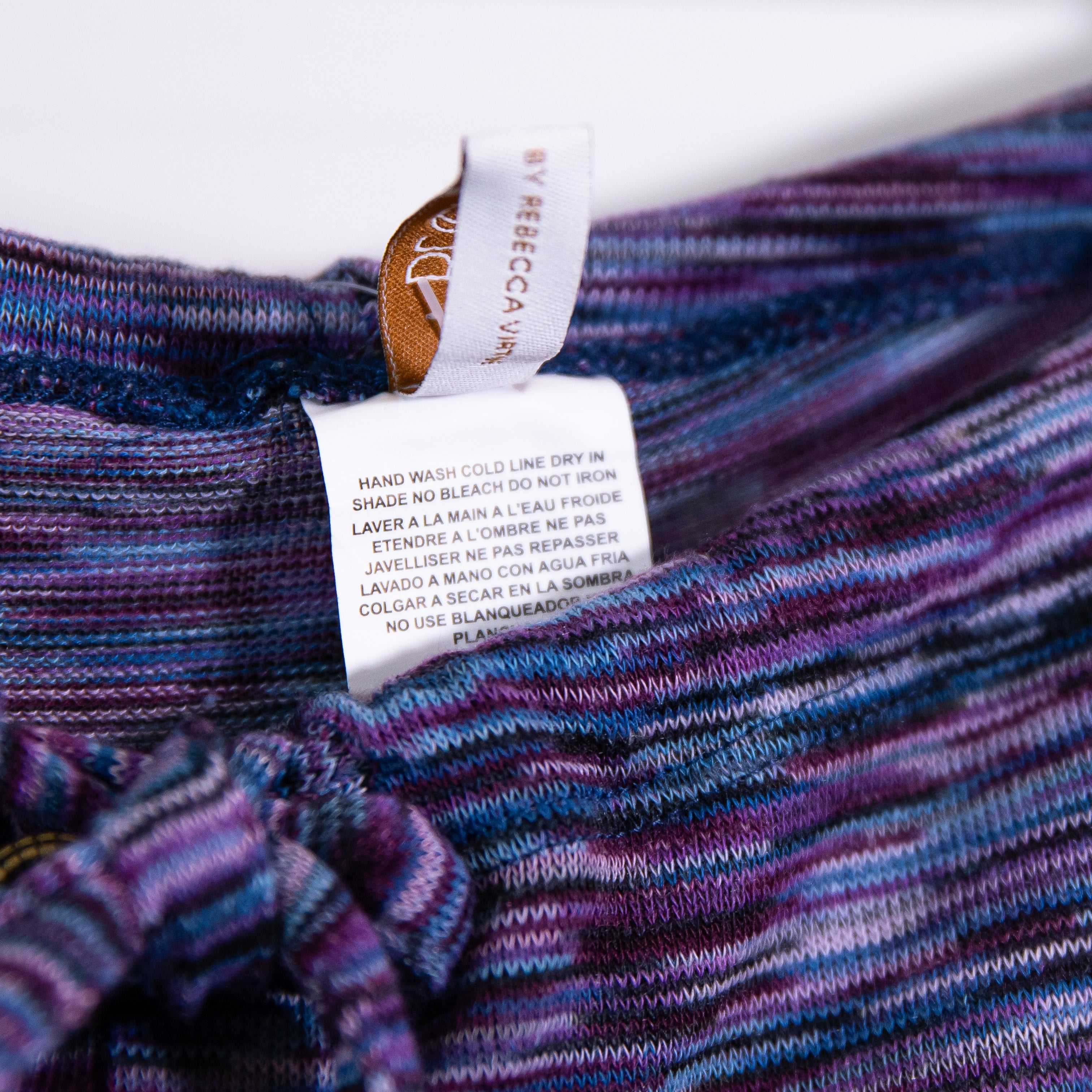 NEW Becca By Rebecca Virtue Moon Tide Split Leg Pants Cover Up Purple Blue Multi