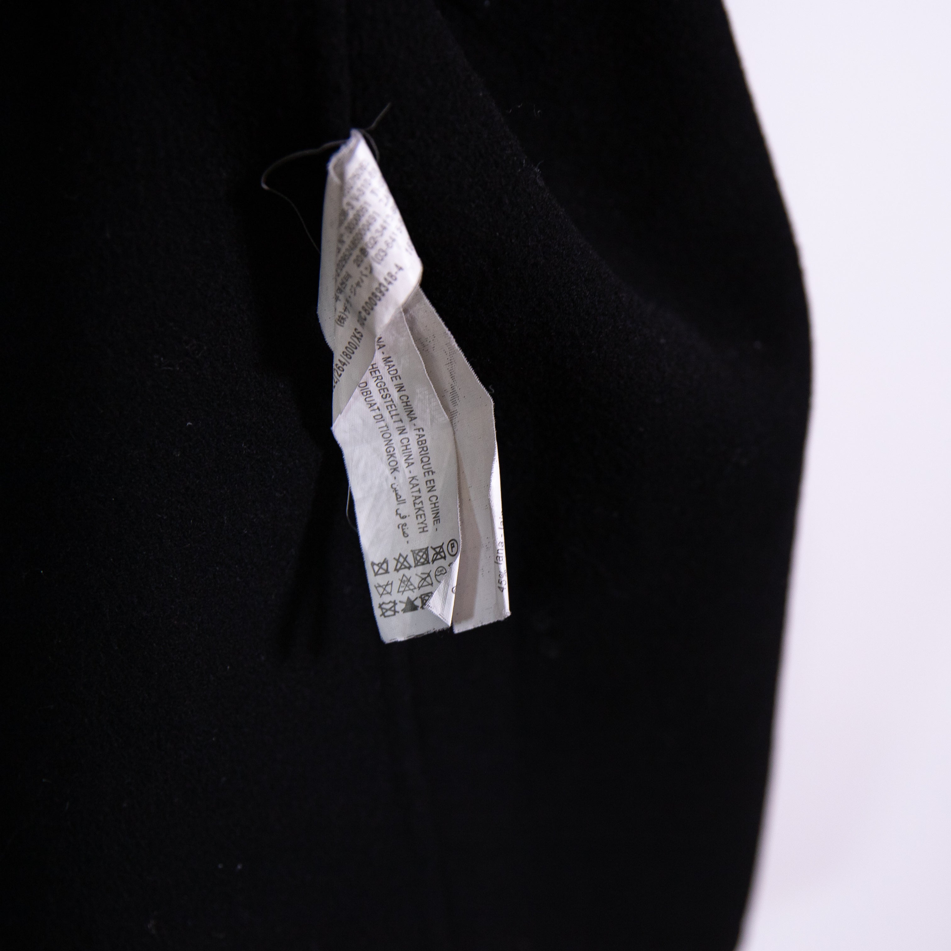 Zara Wool Blend Felt Open Front Hooded Belted Coat Jacket Solid Black XS