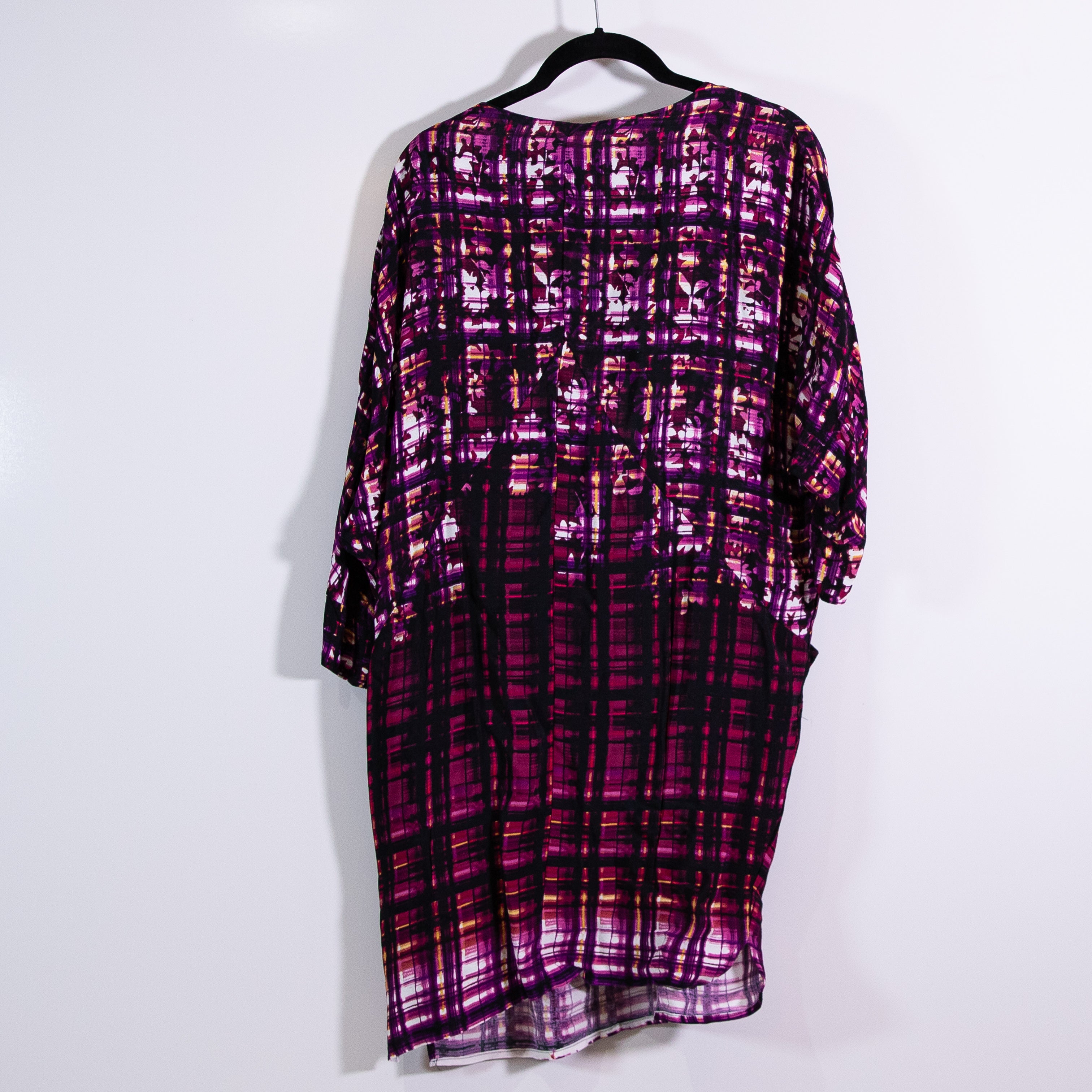 NEW Anthropologie Maeve Petal Palette Purple Print Pattern Tunic Mini Dress S