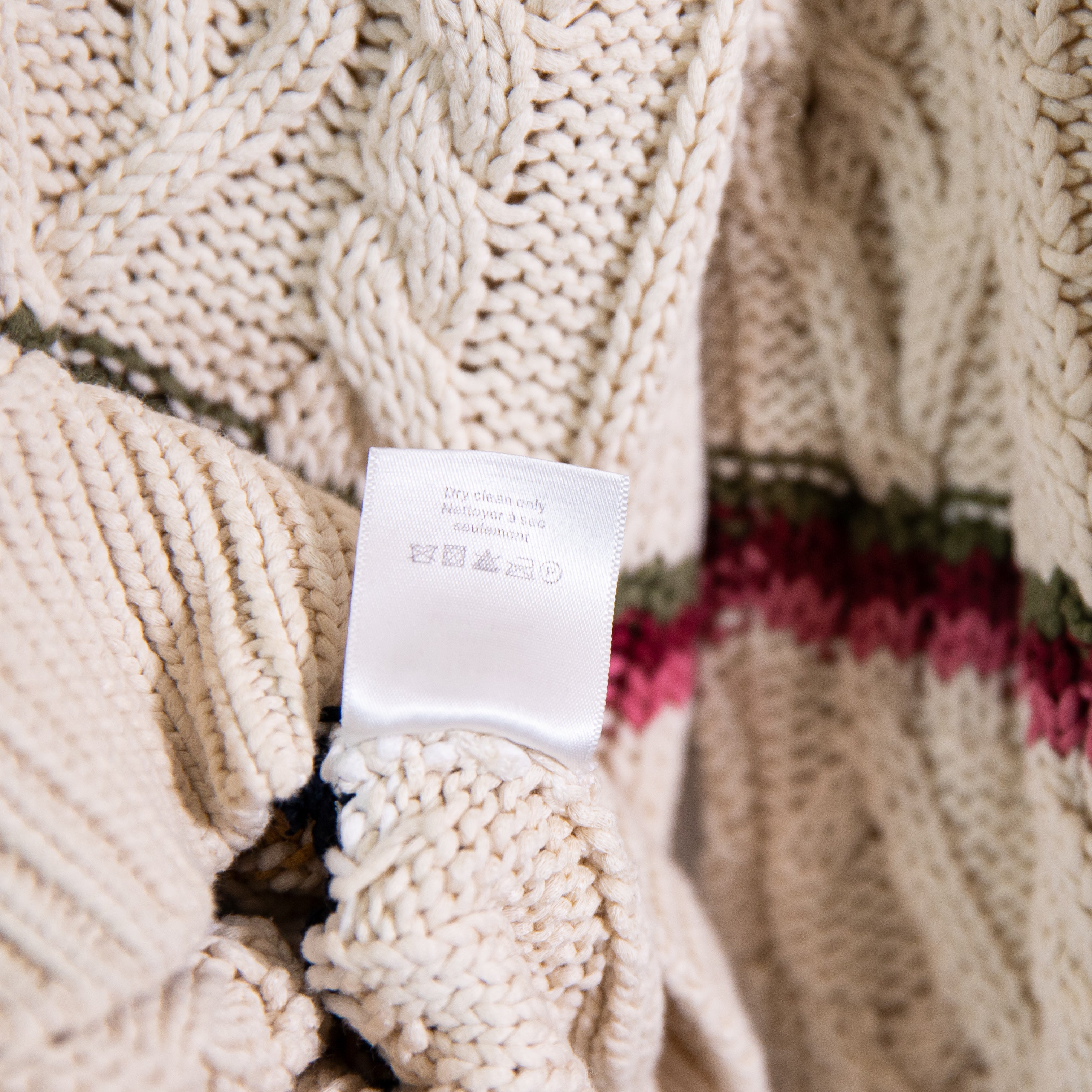 Veronica Beard Bruna Cotton Blend Knit Stretch Crew Neck Pullover Sweater Multi