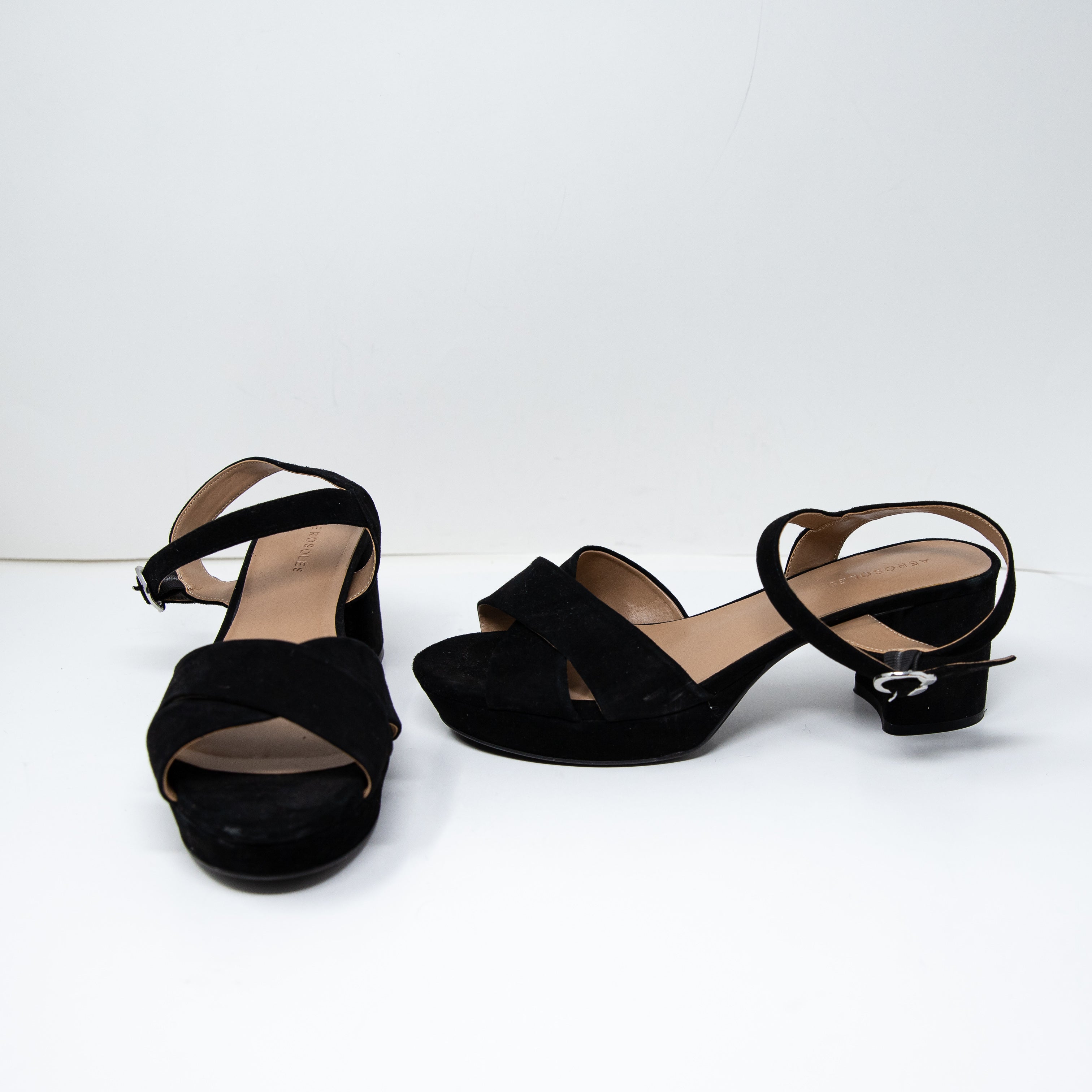 Aerosoles Women's Cosmos Comfortable Women's Crisscross Platform Sandal Black 11