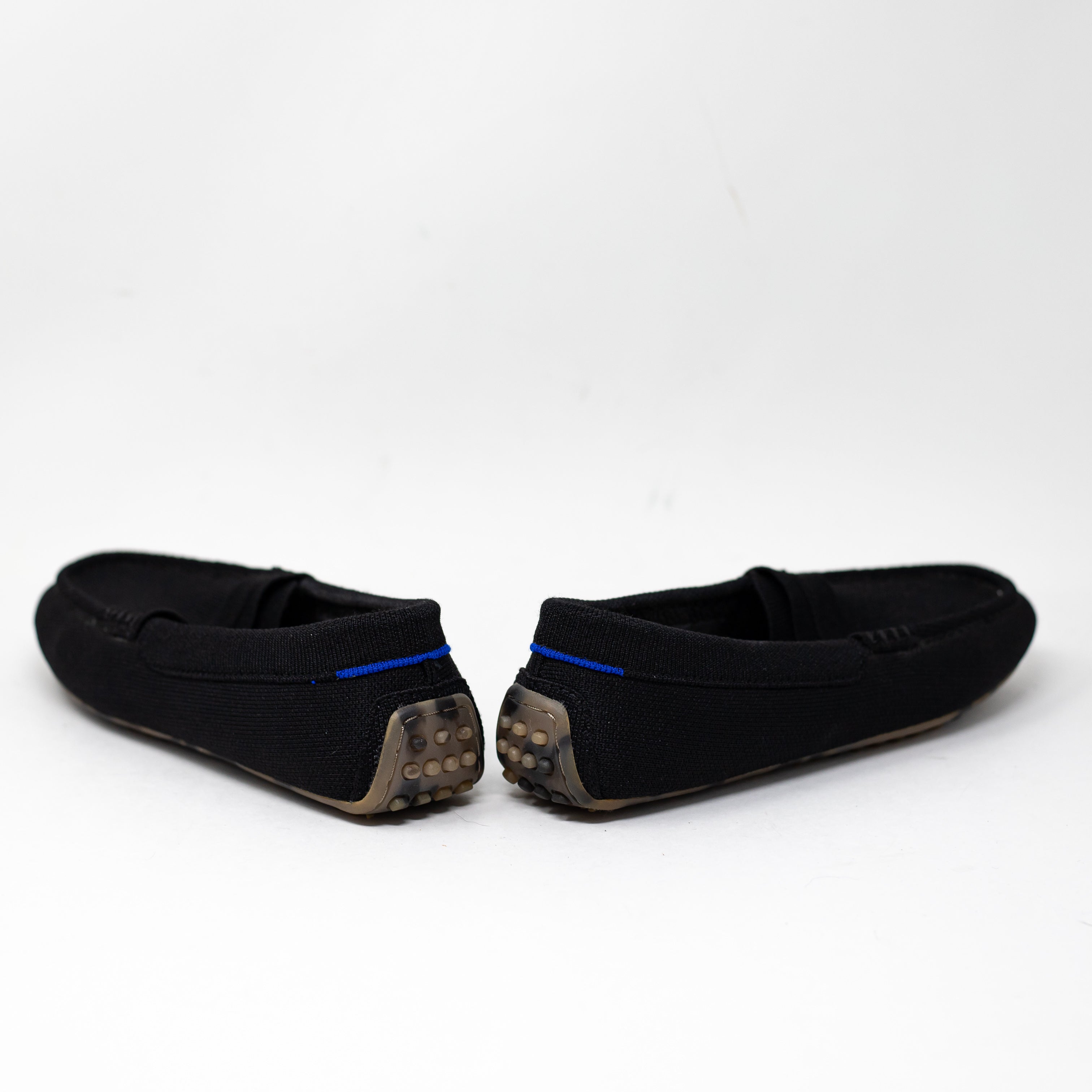NEW Rothy's The Daily Driver Flat Slip On Knit Stretch Washable Shoes Black 7