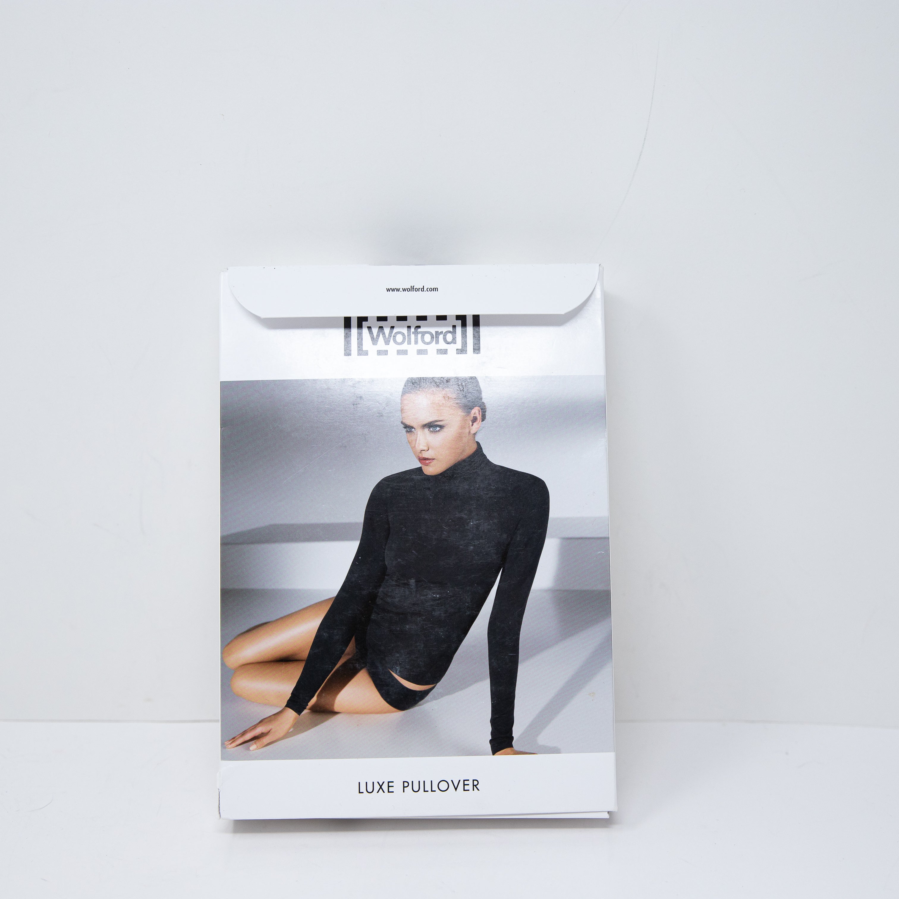 NEW Wolford Berlin Body Jersey Knit Crew Neck Long Sleeve Bodysuit Black XS