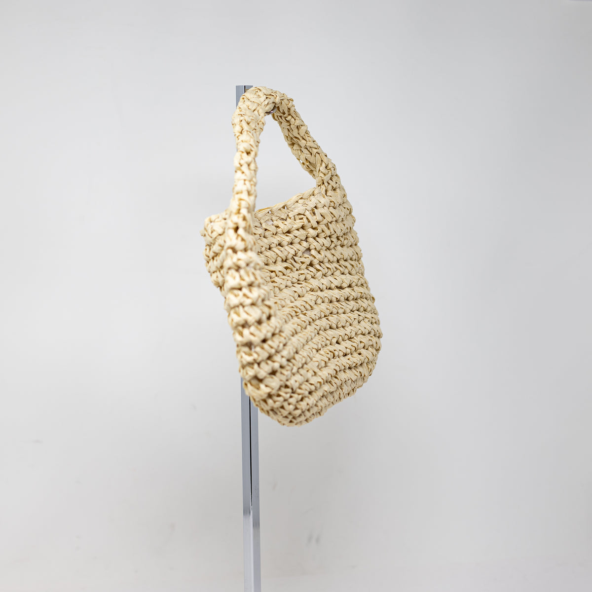 NEW Hat Attack Woven Braided Straw Raffia Small Purse Bag Natural