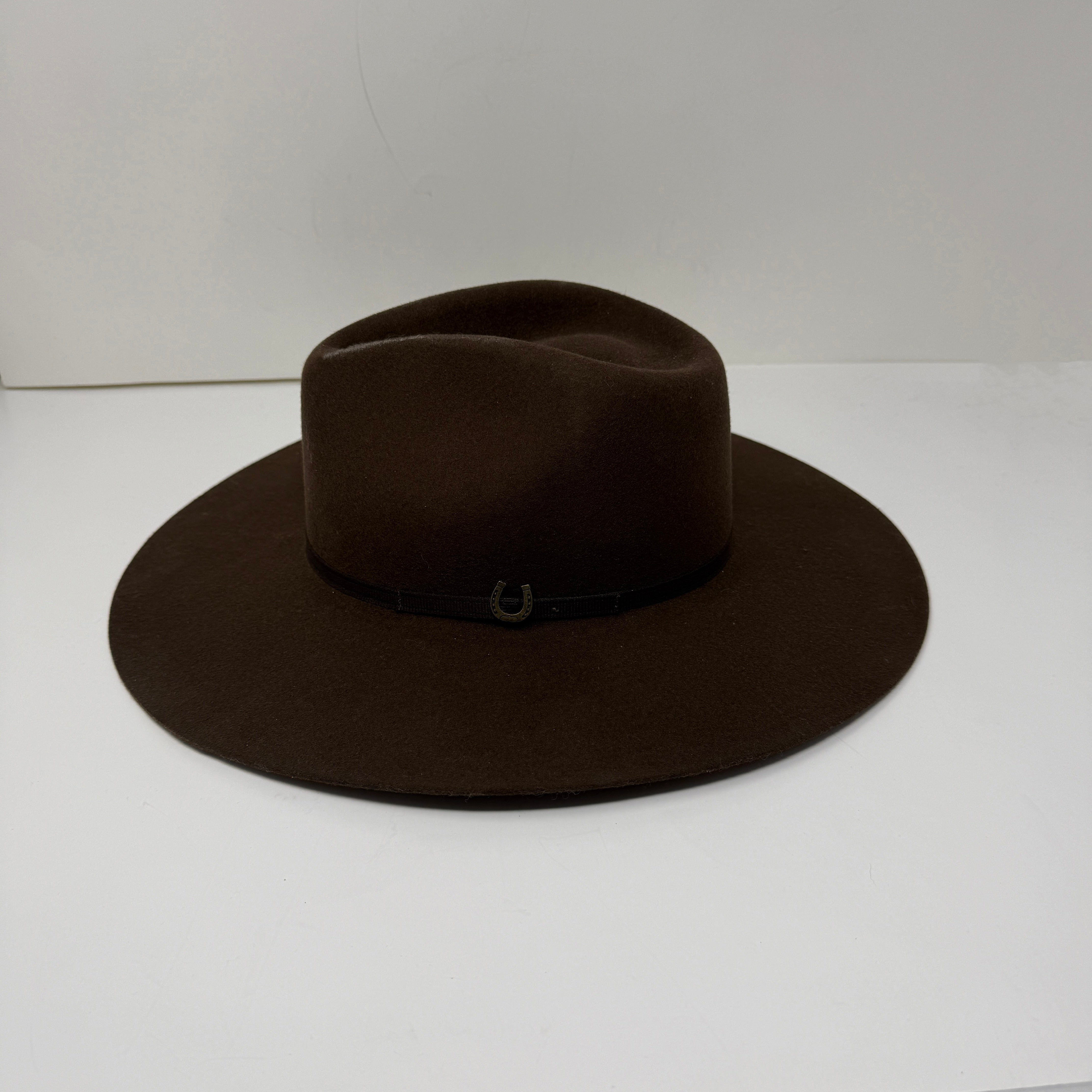 Tecovas Women's The Belle Wool Felt Wide Stiff Brim Cowgirl Hat Brown 7 1/4