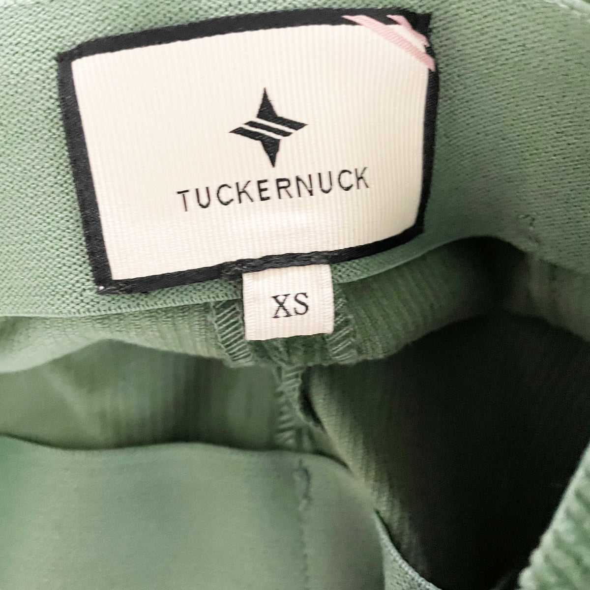 Tuckernuck Ashford Green Corduroy Velvet Ankle Crop Flare Pants Stretch Waist XS