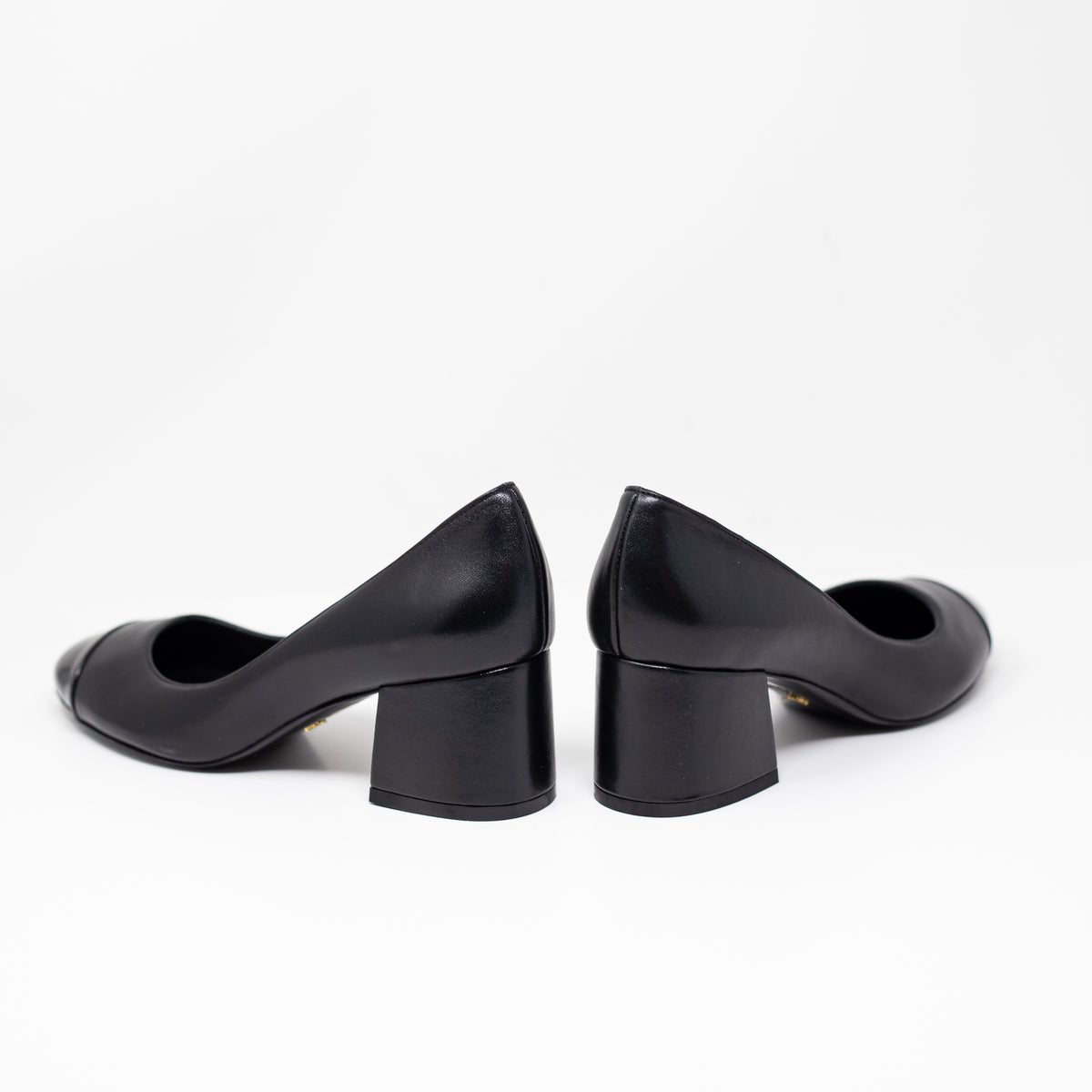 NEW Stuart Weitzman Flareblock 60 Lacquered Nappa Patent Leather Heels Shoes 7.5