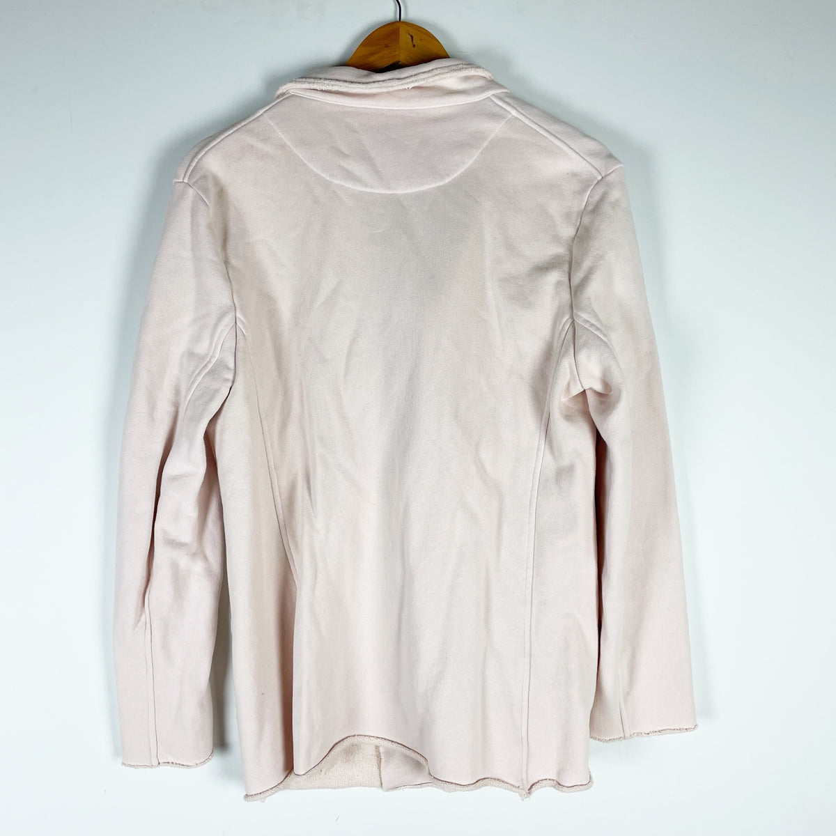 Frank And Eileen Lab Belfast Cotton Double Breasted Sweatshirt Peacoat Jacket S
