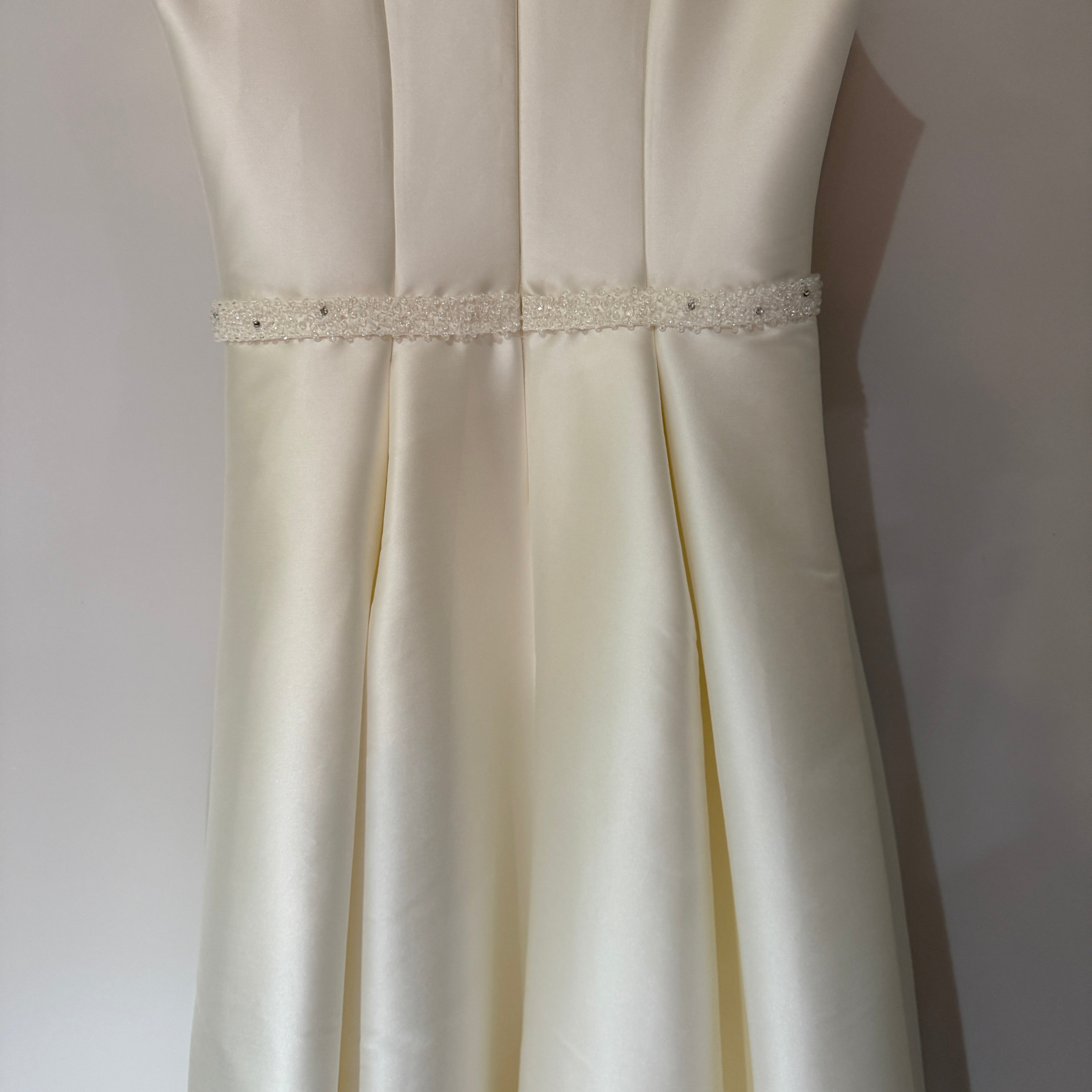 Sachin & Babi Kathryn Satin Beaded Crystal Embellished Fit Flare Gown Dress 10