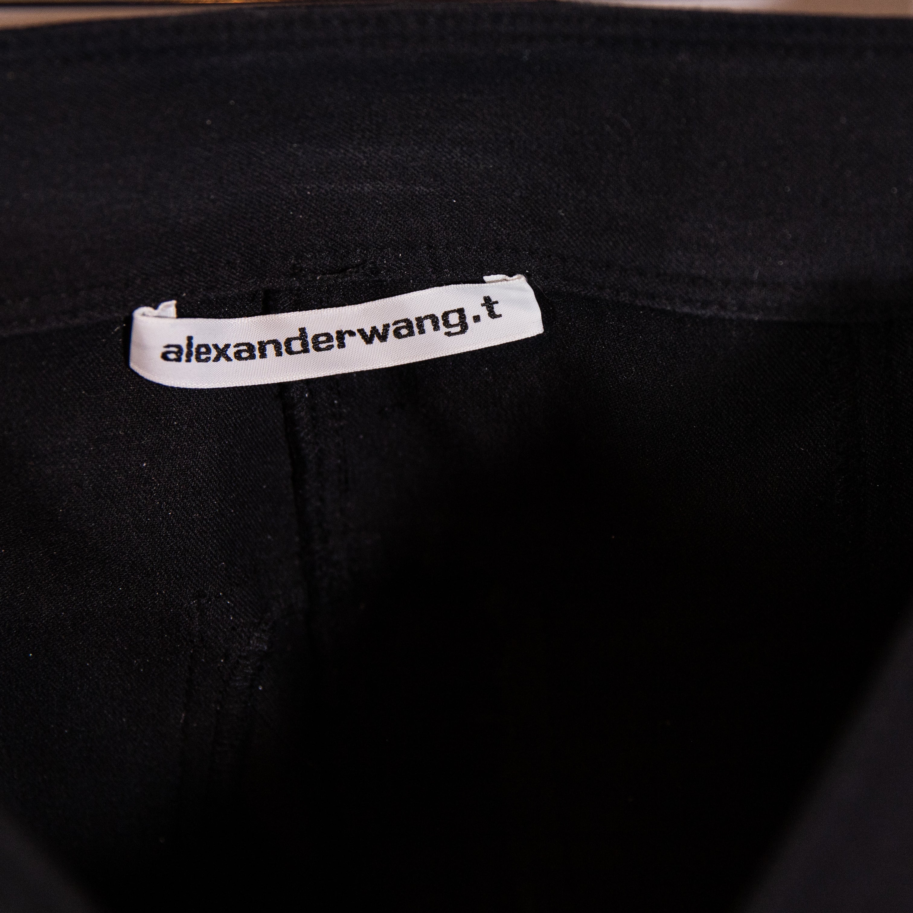 Alexander Wang T Women's Ponte Stretch Skinny Zipper Detail Pants Black 0