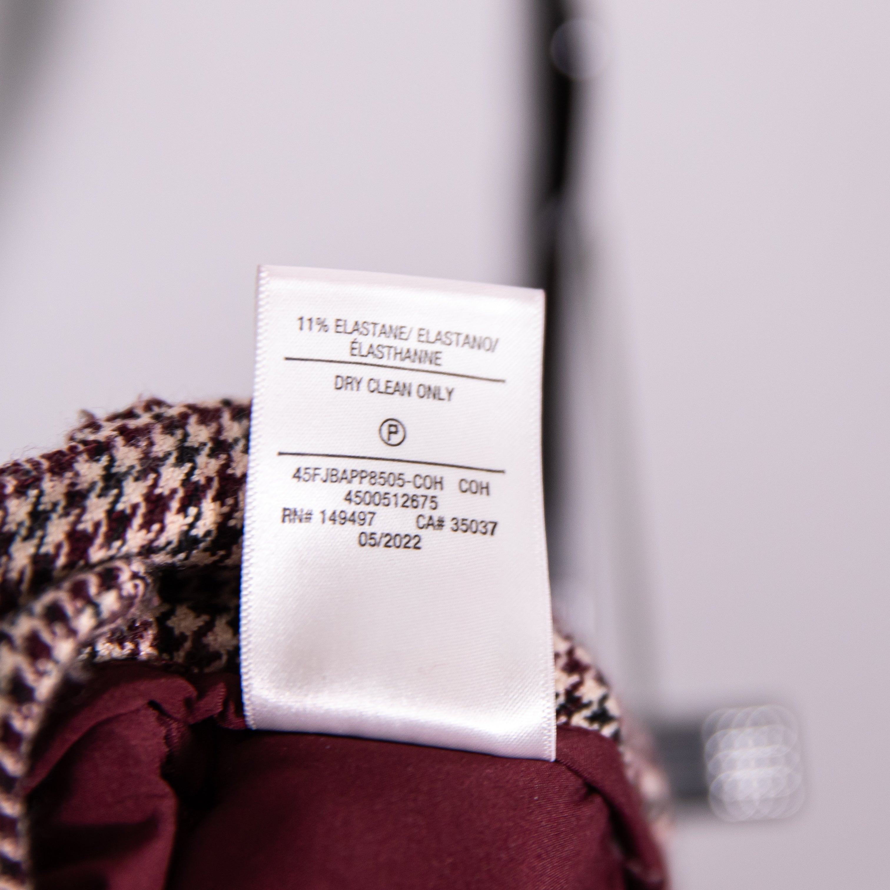 Favorite Daughter The Low Favorite Houndstooth Mid Rise Wide Leg Trouser Pants 4