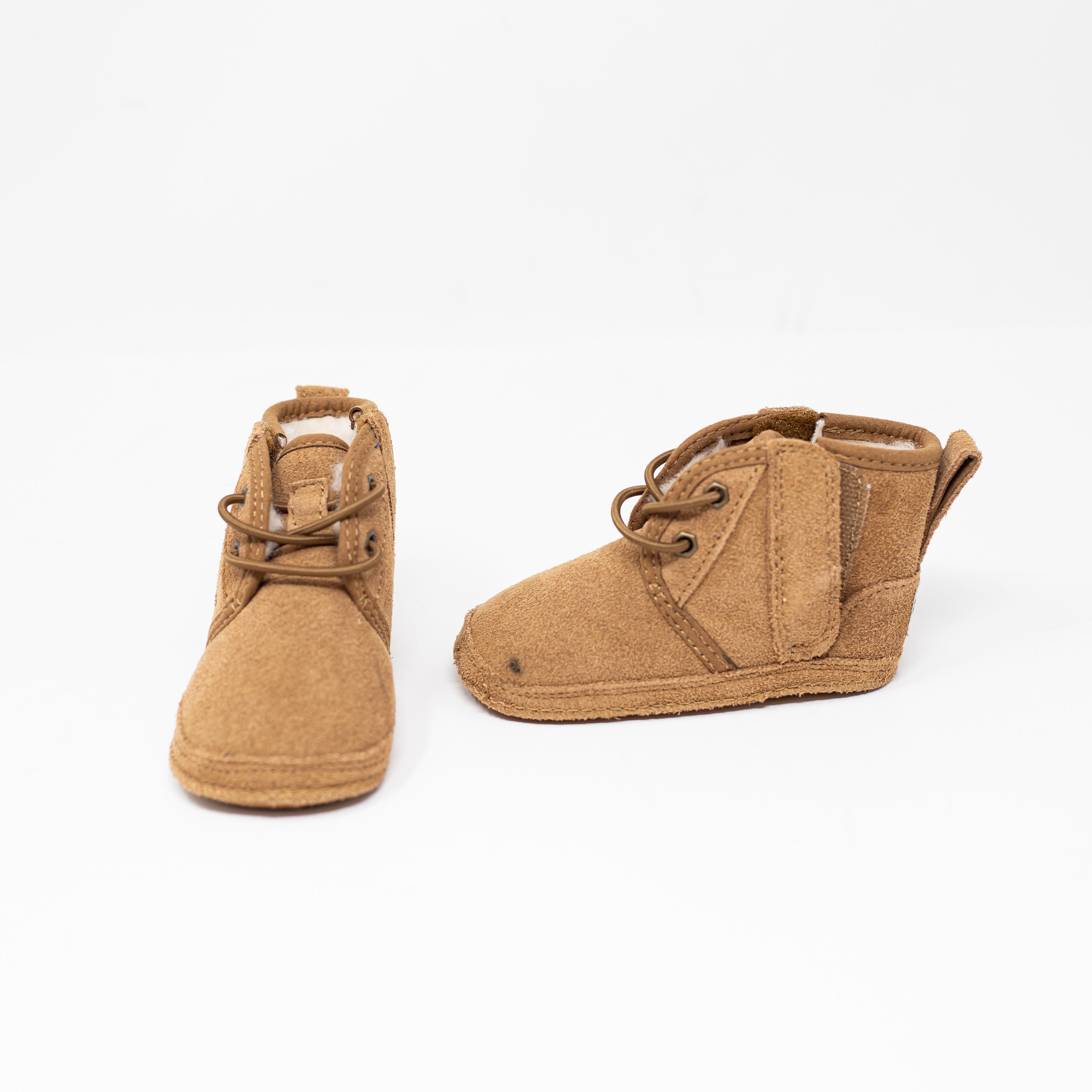 NEW Ugg Neumel Chukka Boot Baby Toddler Suede Chestnut Booties Shoes 2/3
