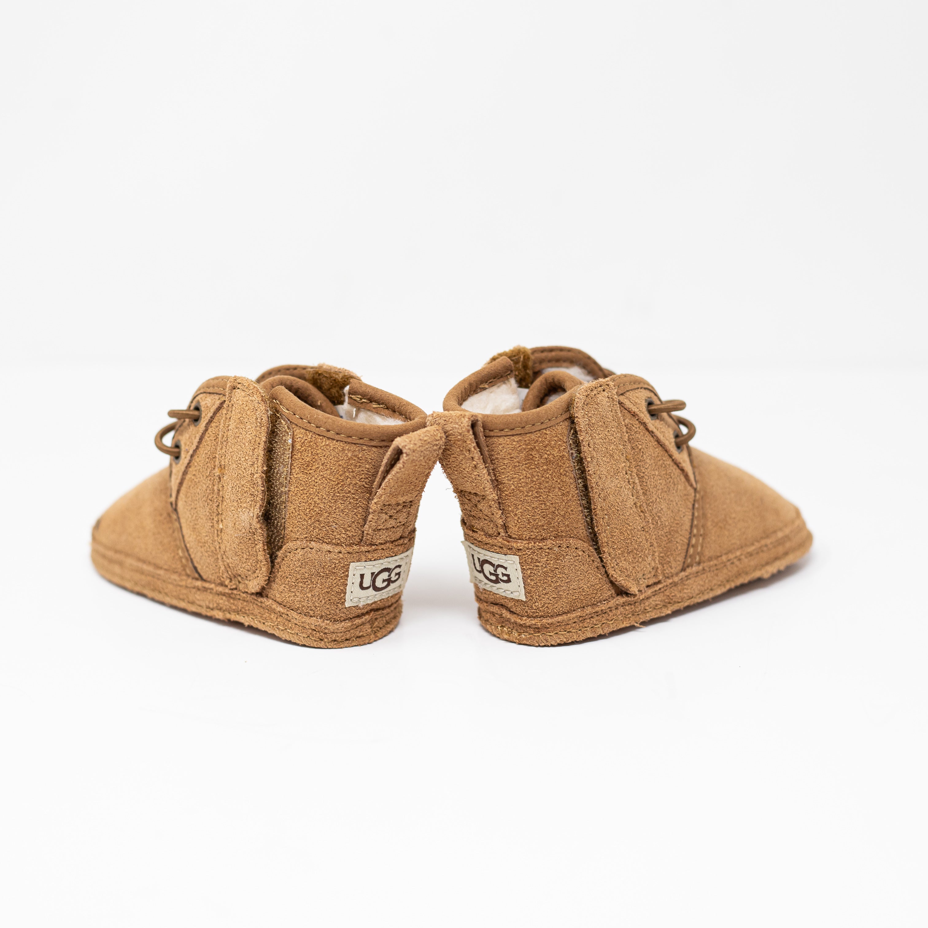 NEW Ugg Neumel Chukka Boot Baby Toddler Suede Chestnut Booties Shoes 2/3