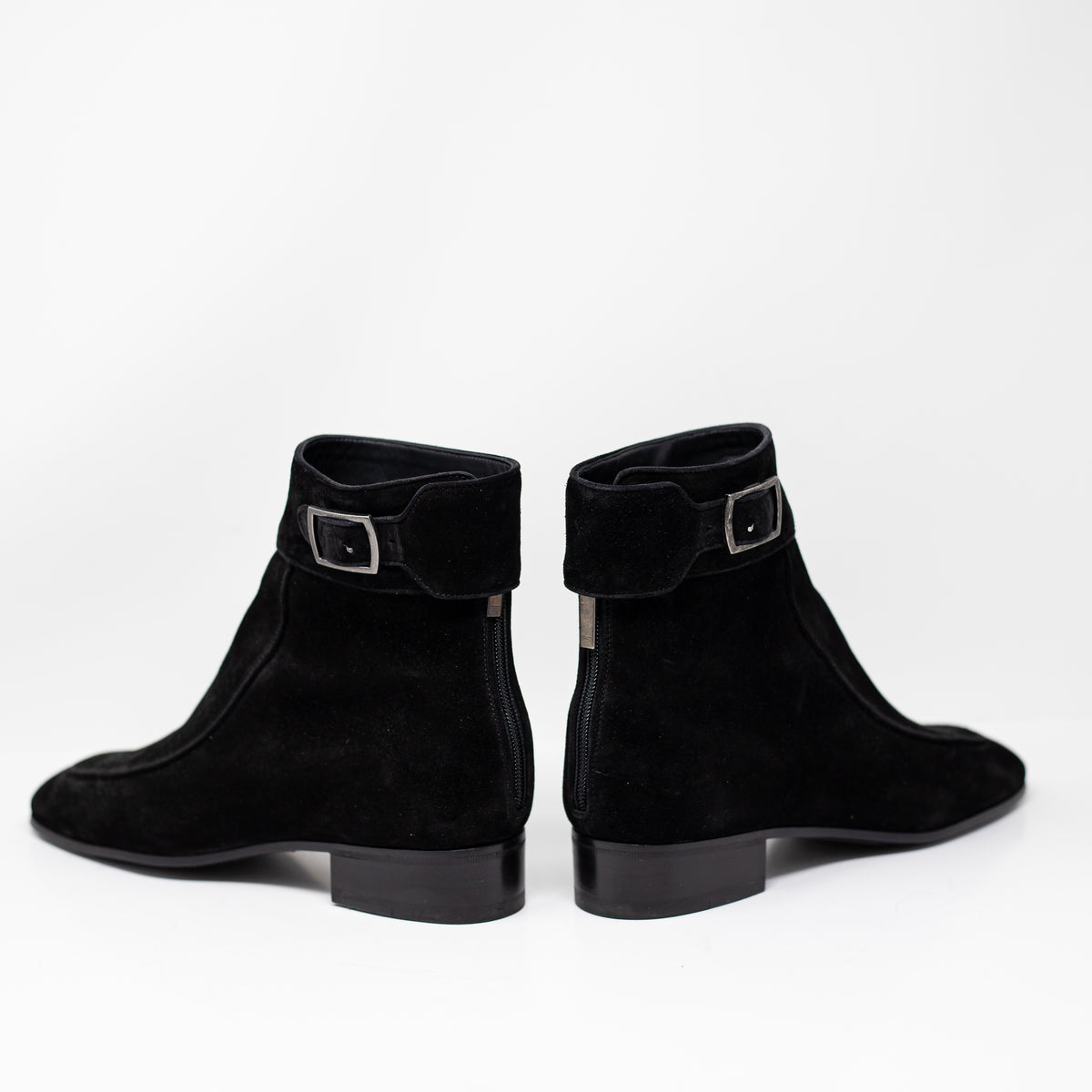 Saint Laurent Men's Miles 30 Buck Bootie Ankle Shaft Chamoise Velour Suede Shoes