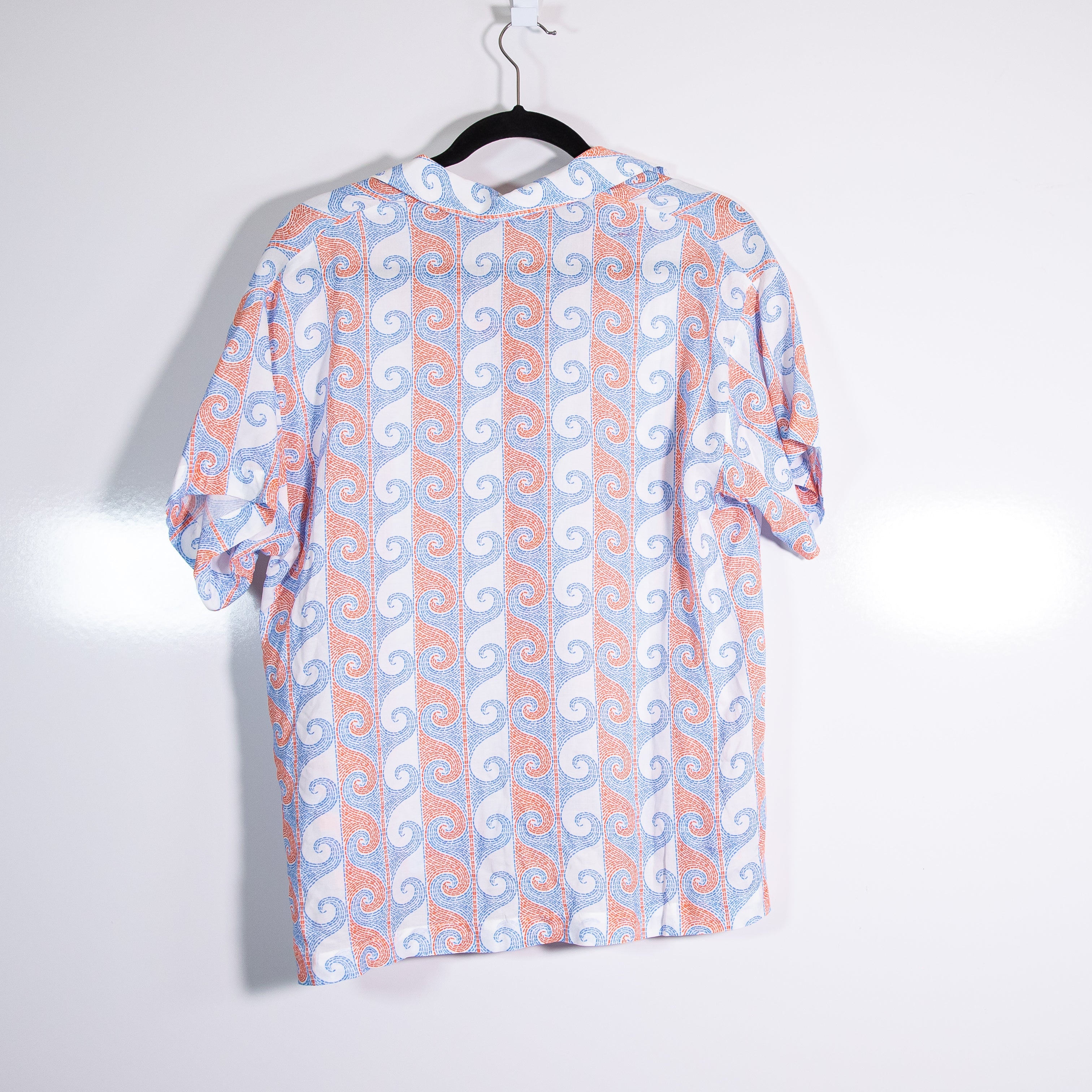 Johnny Was x Paolita Camp Collared Button Down Lightweight Circes Wave Shirt Top