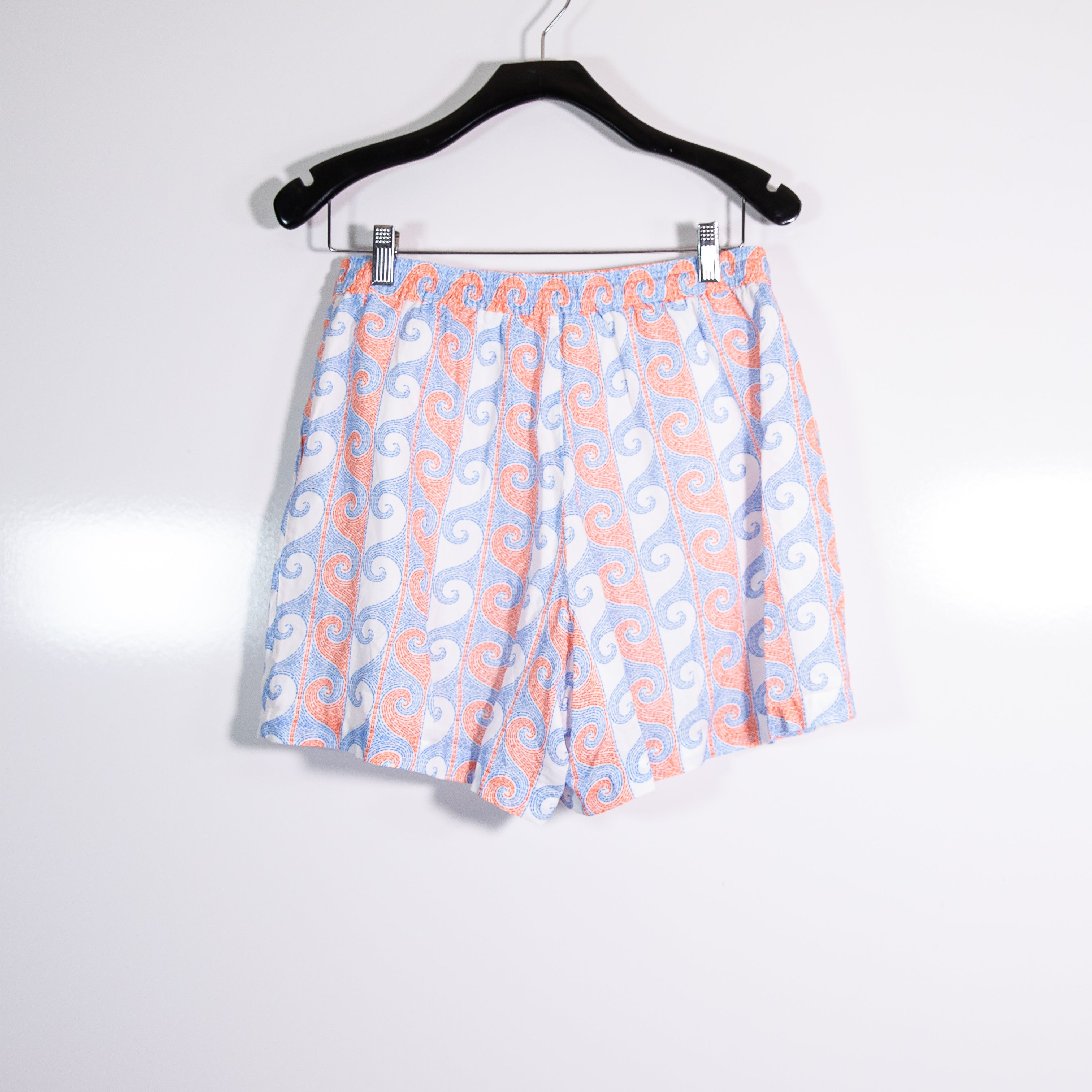 Johnny Was x Paolita Easy Pull On Mini Shorts Lightweight Circes Wave Print S