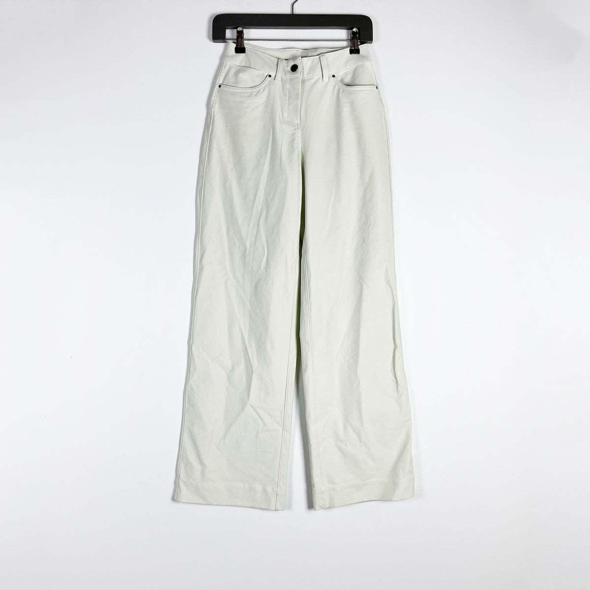 Lululemon City Sleek 5 Pocket Wide Leg High-Rise Pant Utilitech Natural Ivory 24