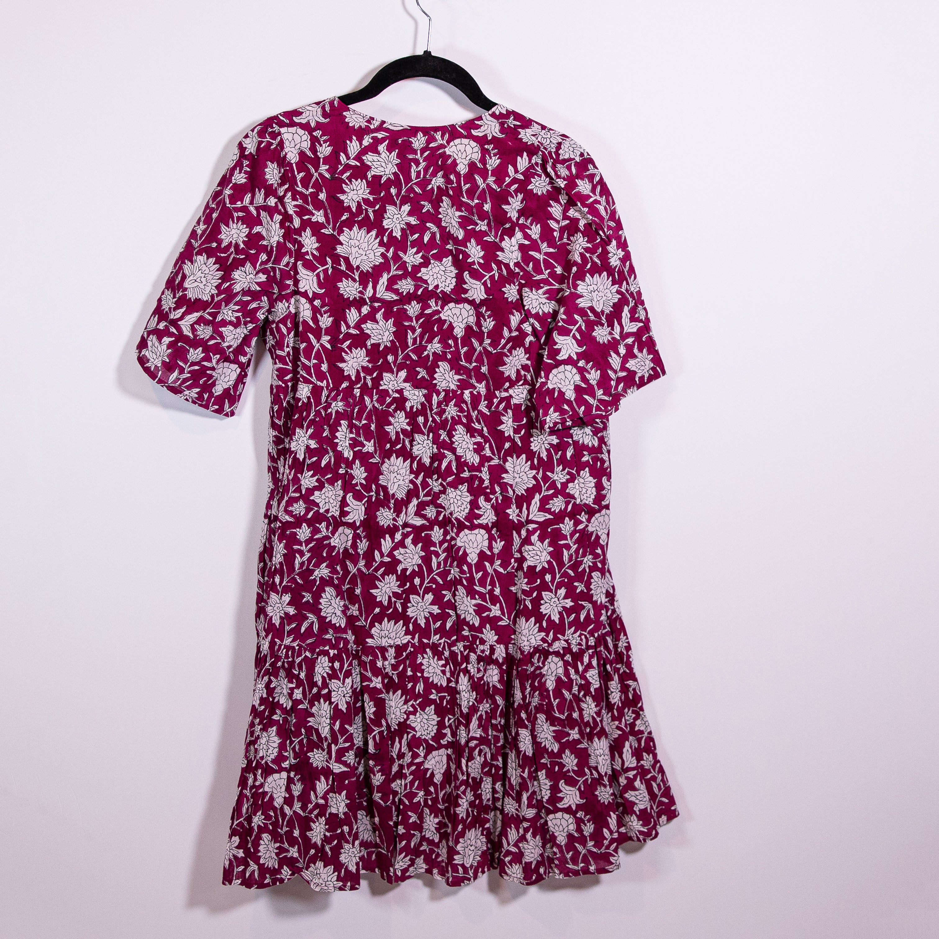 Emerson Fry x Love Tomas Isla Organic Cotton Sangriaparkprint Mini Dress XS/S