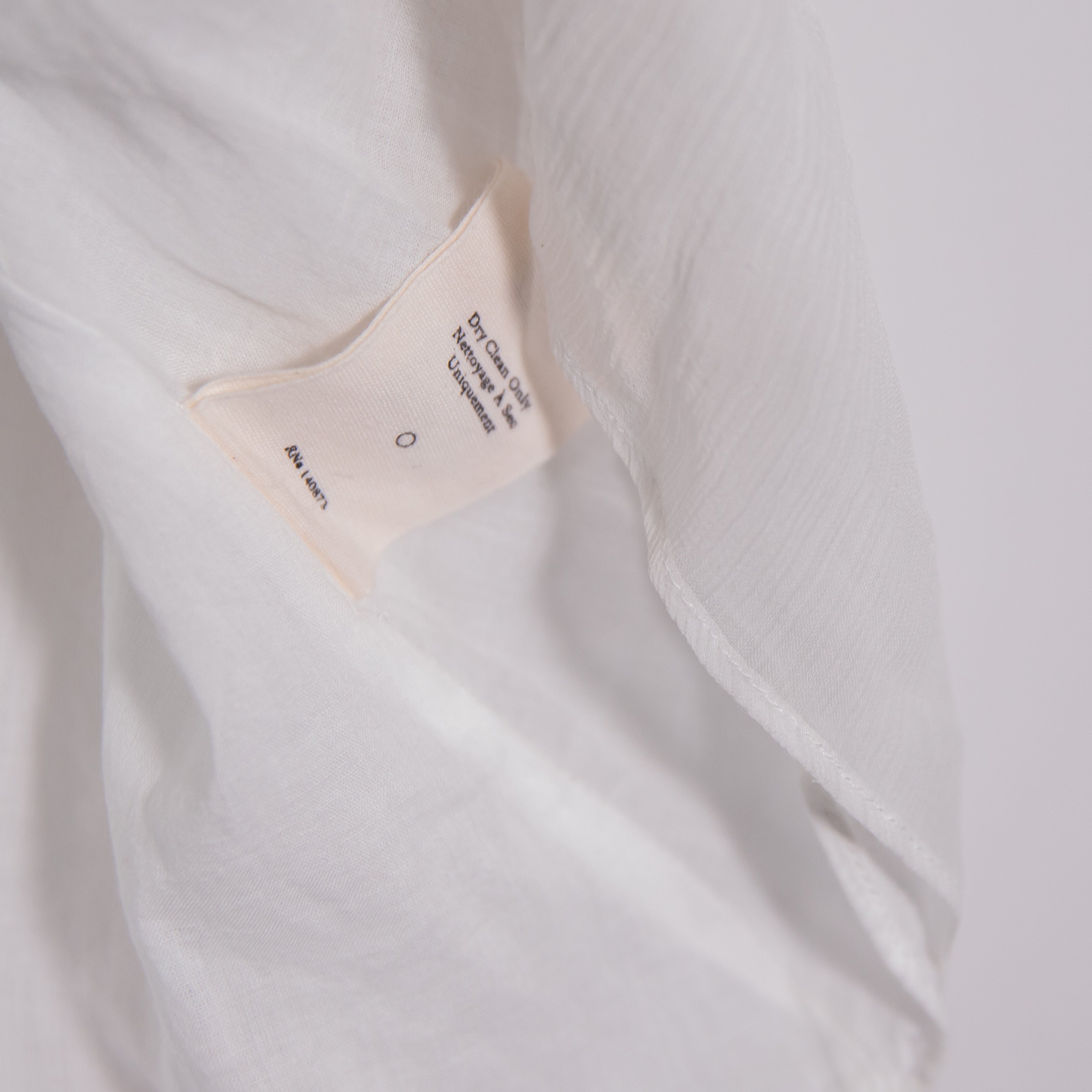 LoveShackFancy Barnes Cotton Sheer Mesh Panel Lace Short Sleeve Mini Dress White