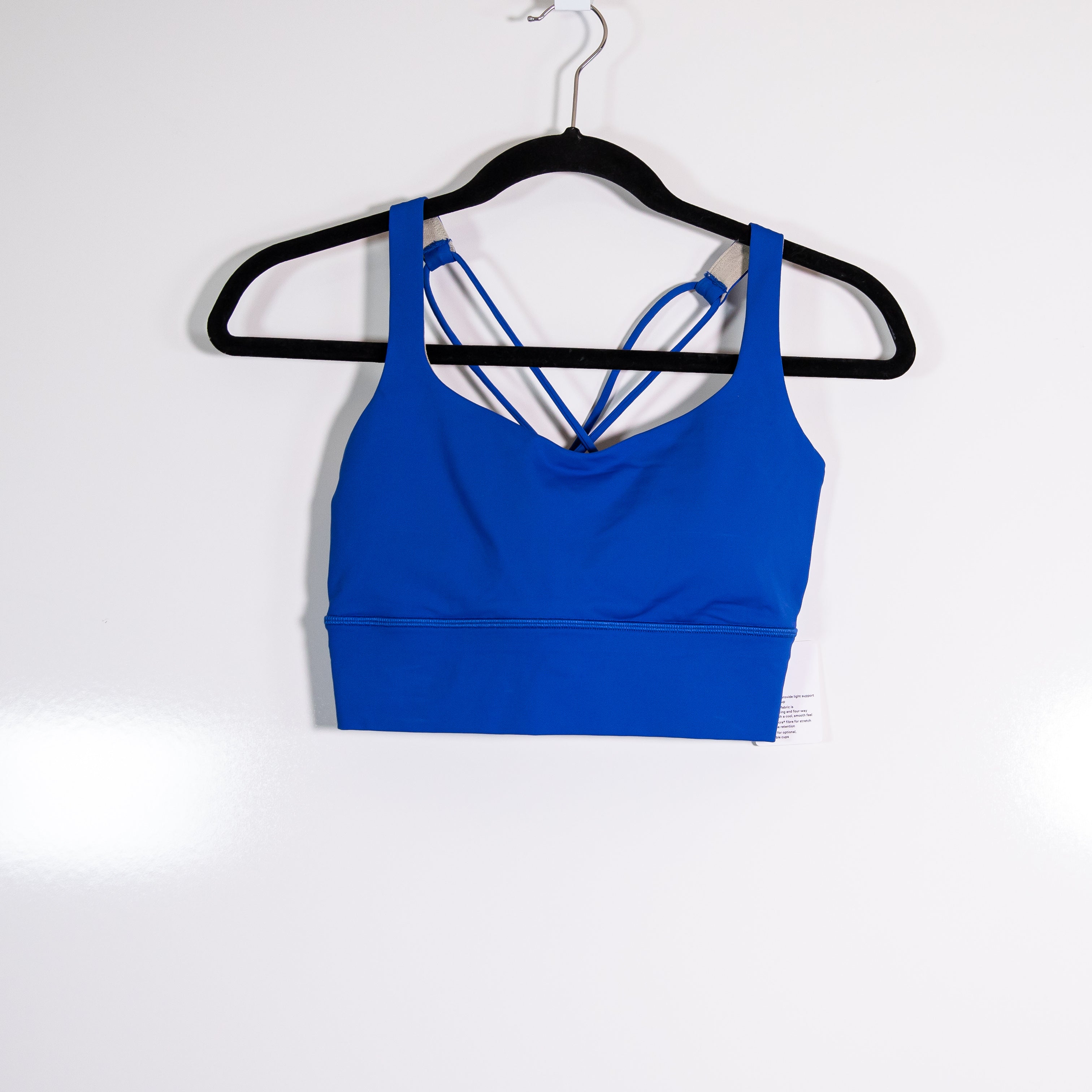 NEW Lululemon Free To Be Longline Athletic Work Out Sports Bra Symphony Blue 6