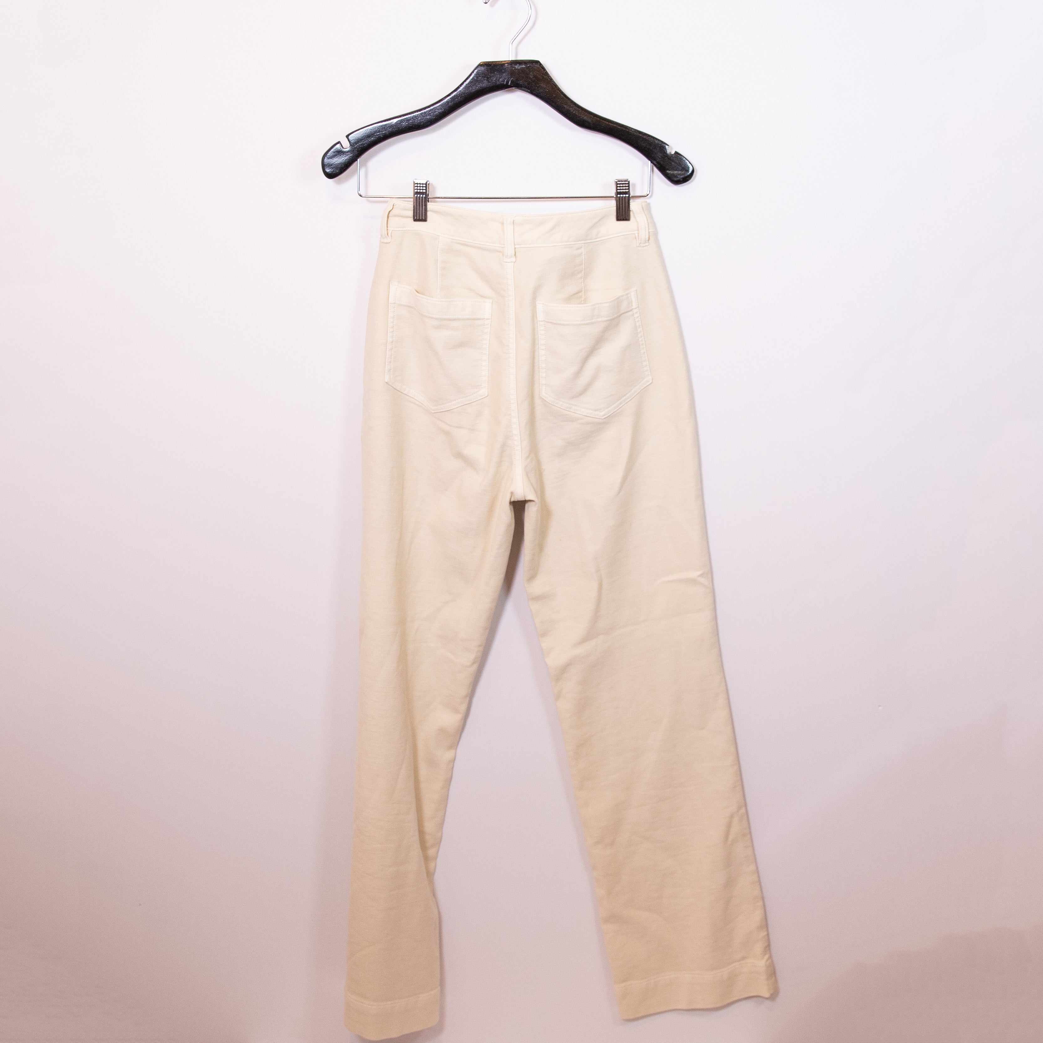 Faherty Softstretch Cord Patch Pocket High Rise Wide Leg Summer Sand Pant 26