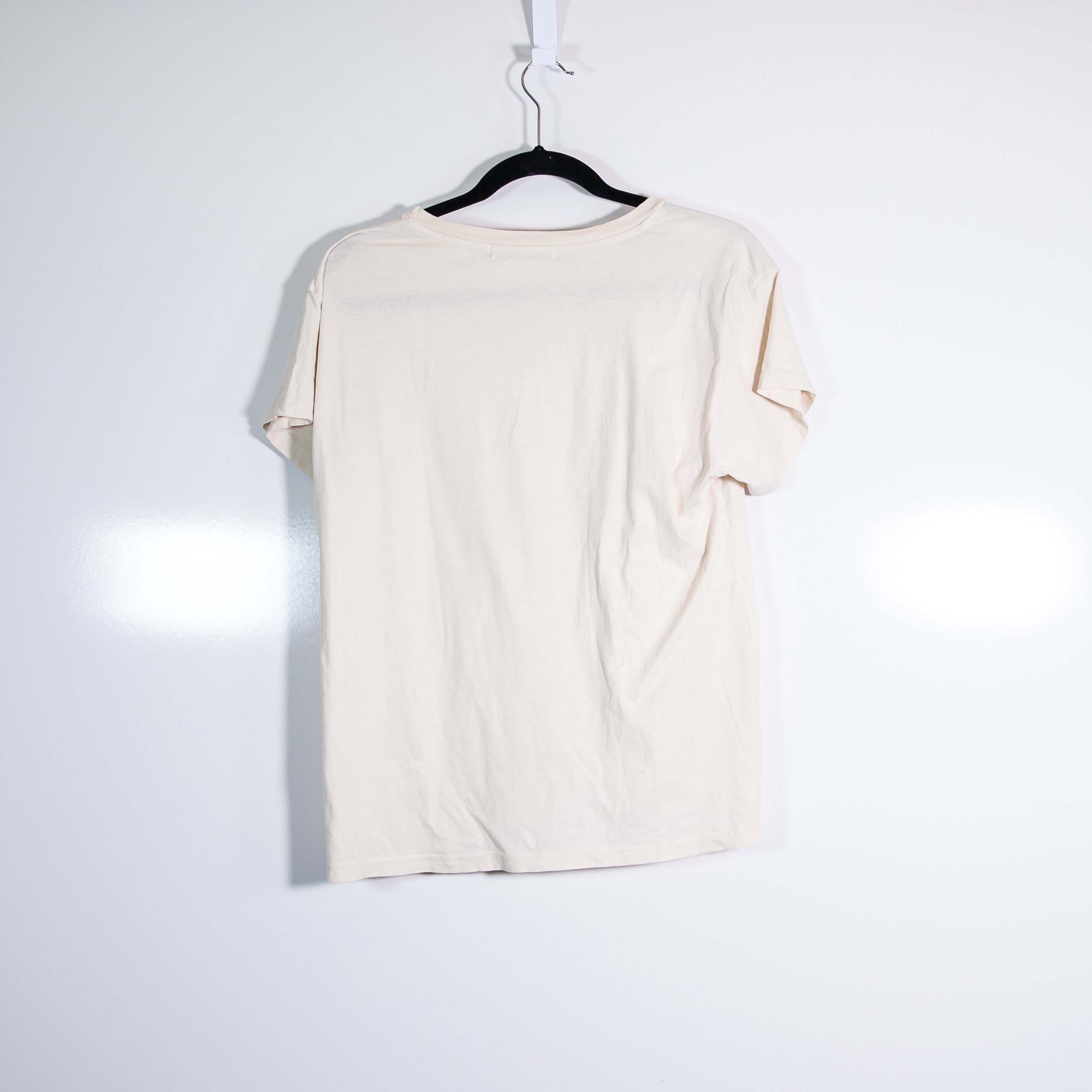 Letluv x Anthropologie Champagne Tower Graphic Print Sparkle Tee Shirt Medium