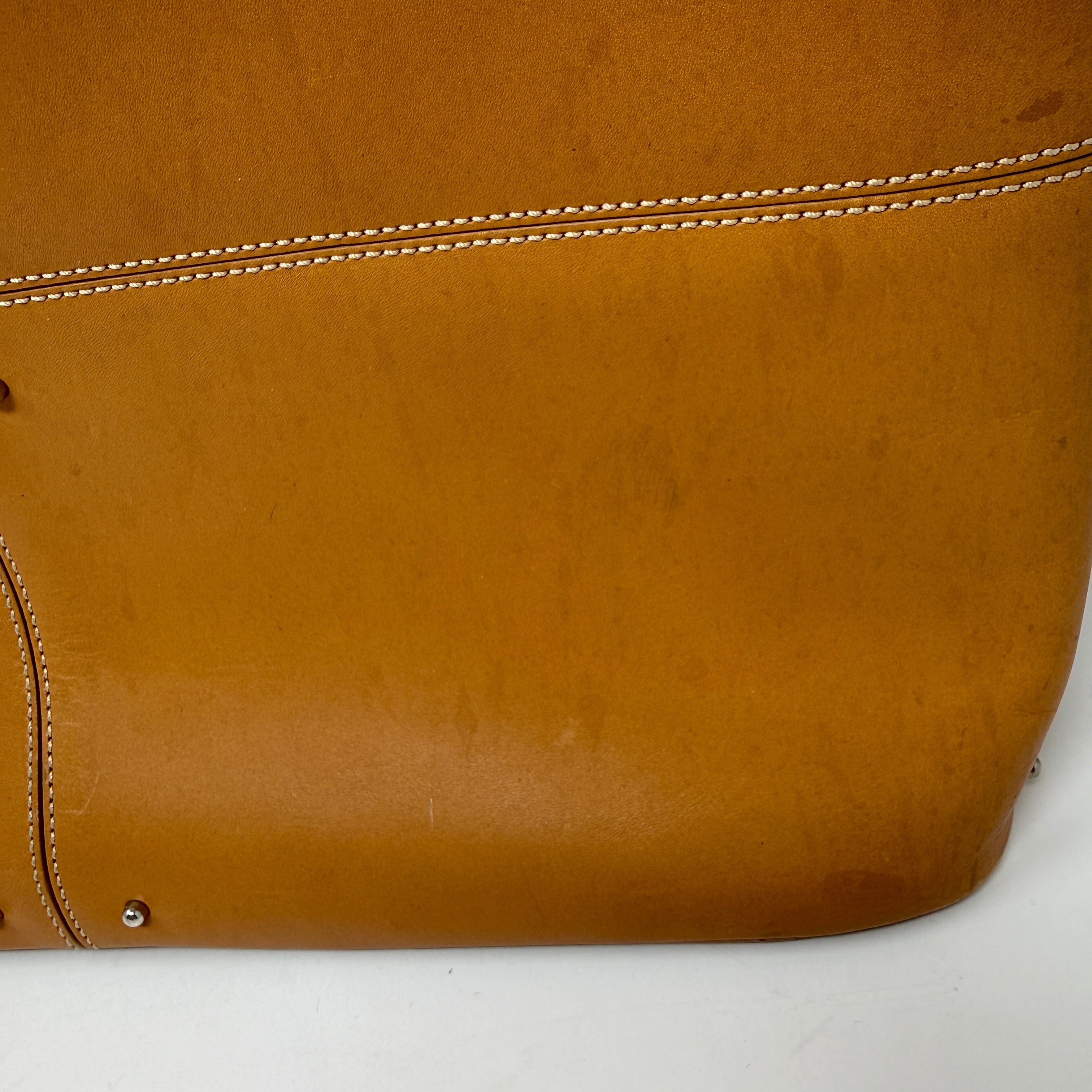 Tod's Genuine Leather Studded Embellished Patchwork Shoulder Purse Tote Bag