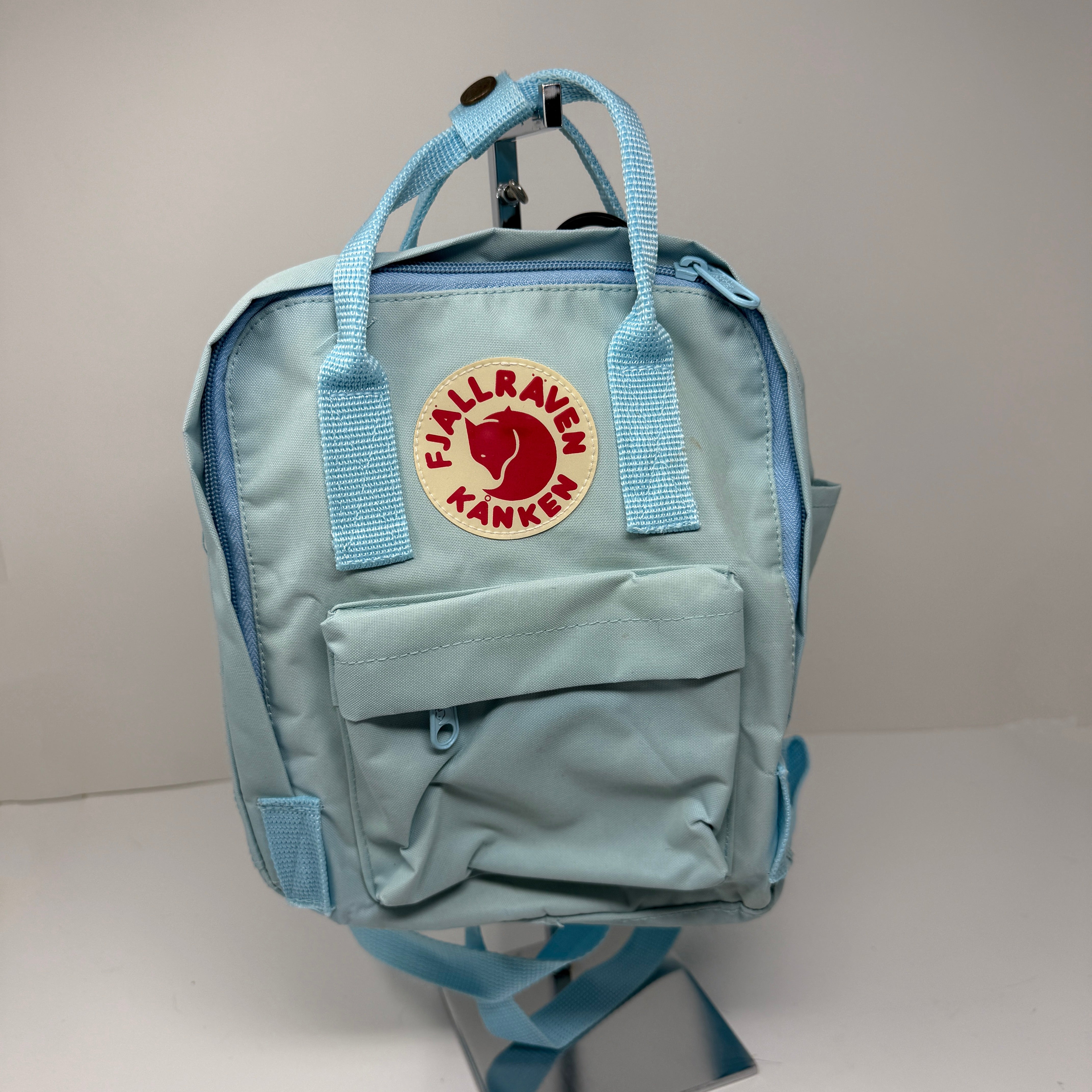 Fjallraven Kanken Woven Nylon School Work Commuter Travel Backpack Bag Blue